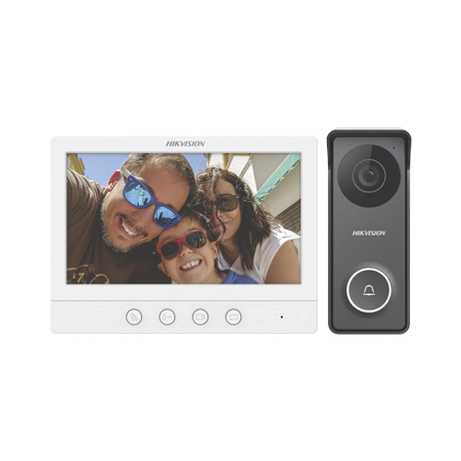 Kit de Videoportero TurboHD con Pantalla LCD a Color de 7" / Frente de Calle para Exterior de Metal / 720p (1 Megapíxel )117° de Visión (Gran Angular)