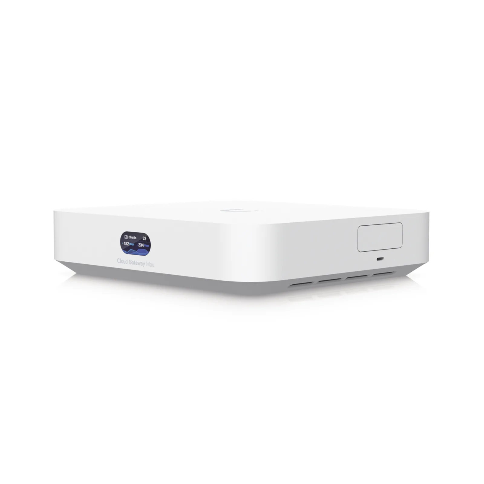 UCG Max Cloud Gateway de 2.5 GbE Compacto con Soporte para hasta 30 Dispositivos UniFi, 300+ Clientes, Enrutamiento IPS de 2.3 Gbps y Almacenamiento 512 GB de Memoria Interna