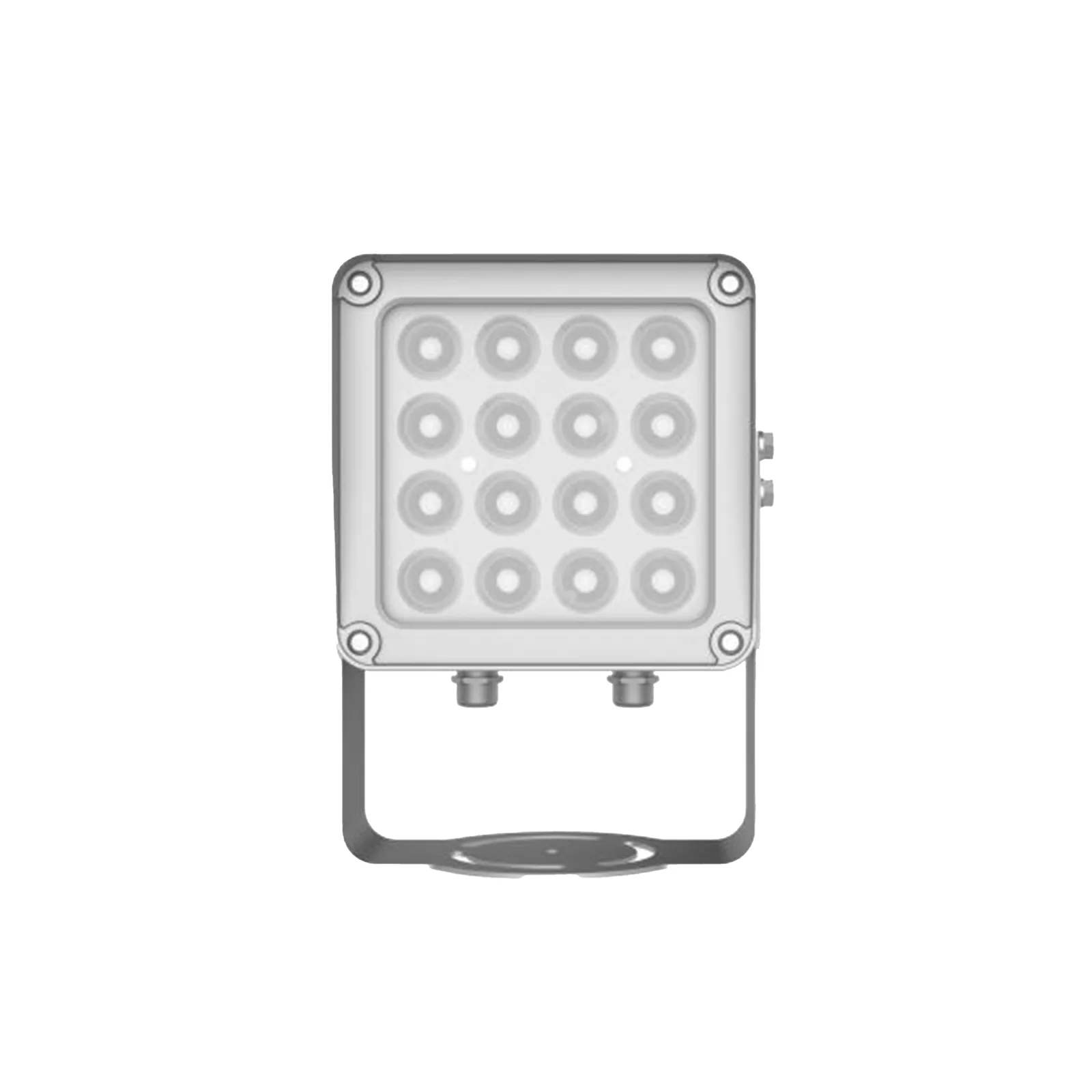 Lampara IR de Luz Continua / 16 Lámparas LED / Distancia Efectiva 16 a 25 metros / Cobertura 40° / Exterior IP66