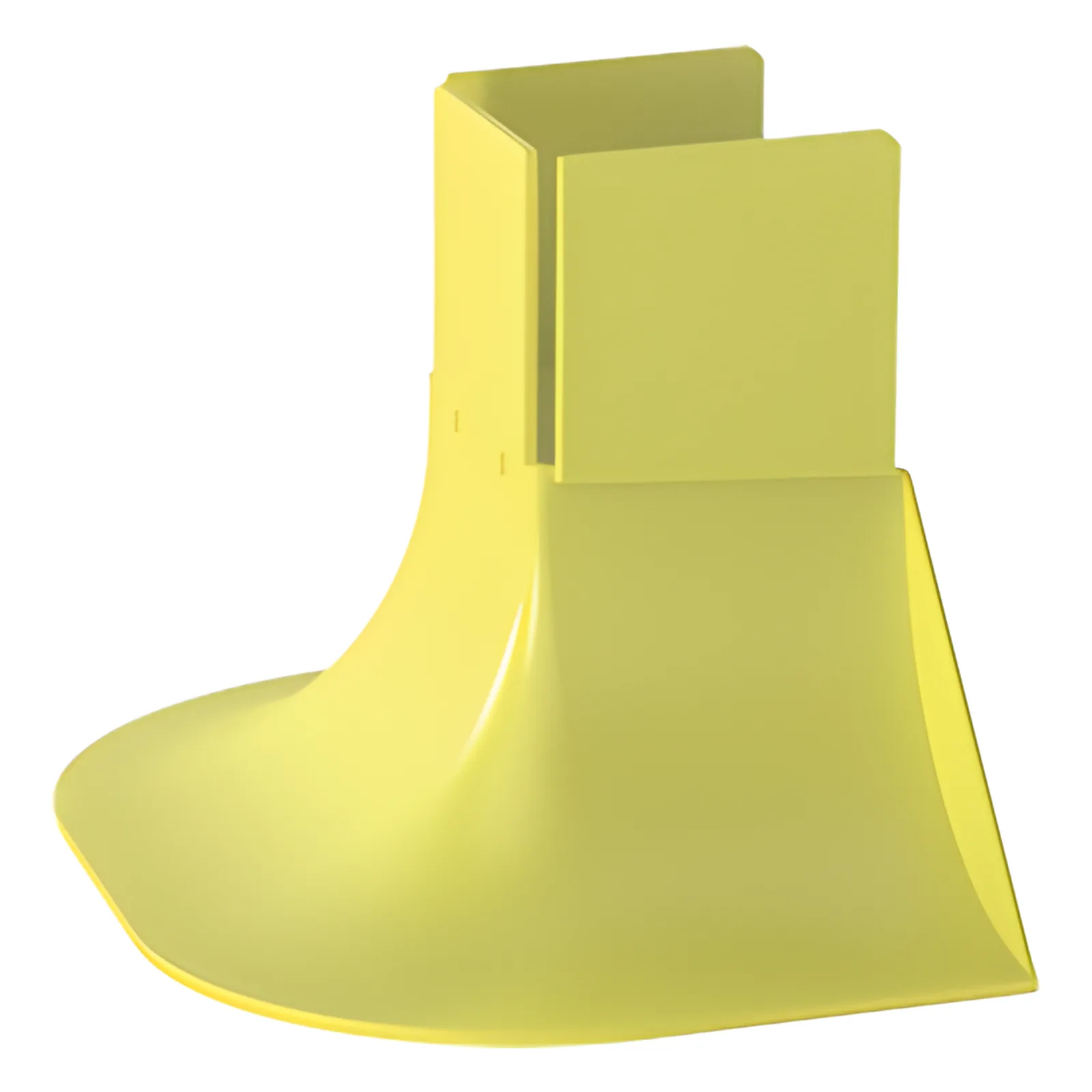 Accesorio de Control de Radio de Curvatura, Para Bajadas de Cable con Canaletas FiberRunner 2x2, Color Amarillo