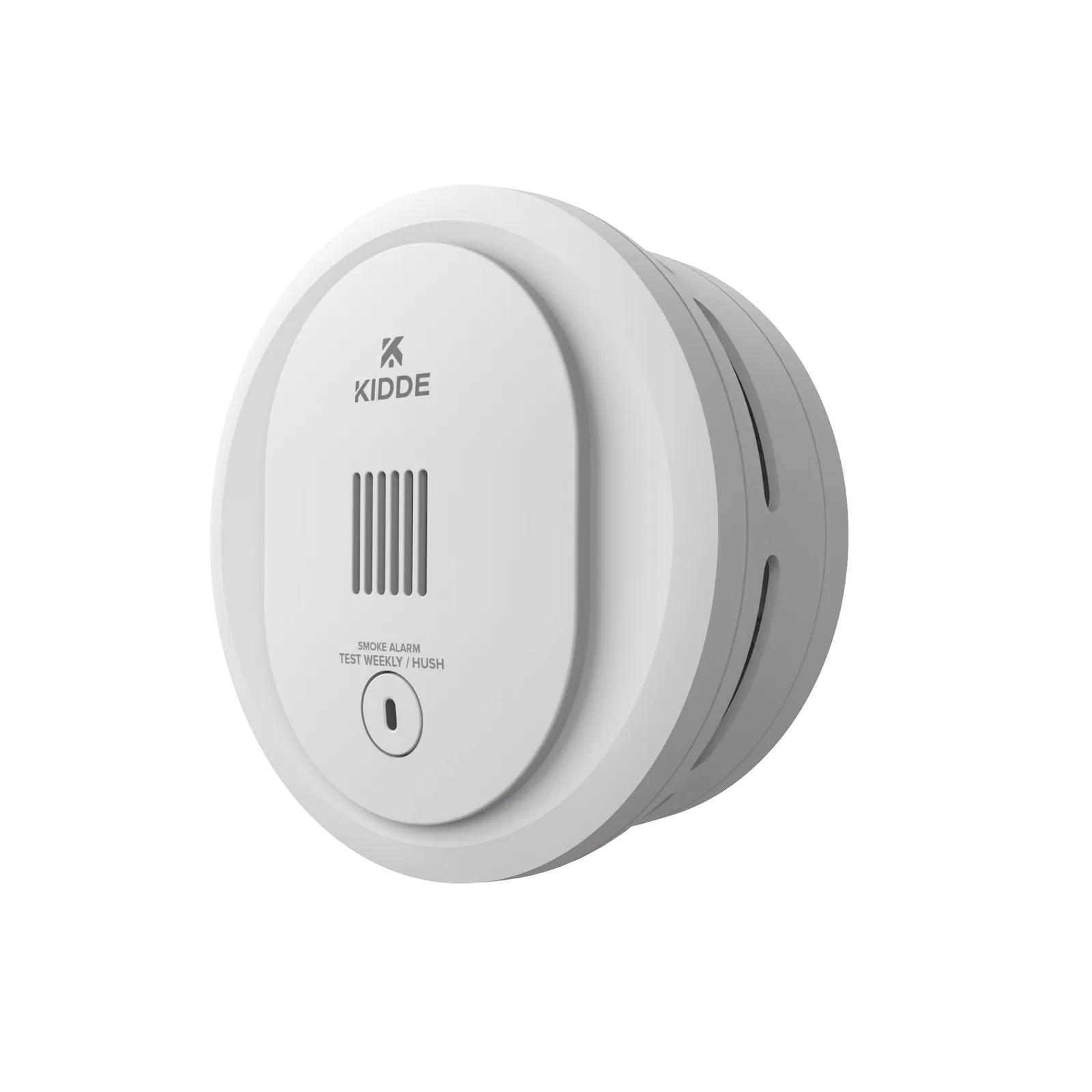 Detector de humo fotoeléctrico autónomo compacto con baterías AA reemplazables, paquete de 6