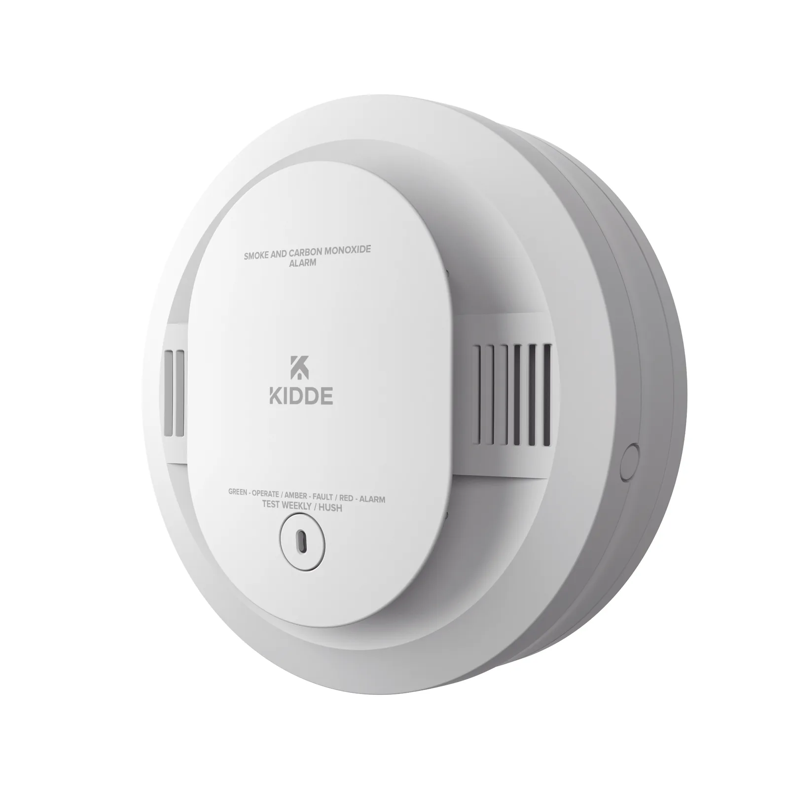 Detector combinado de humo y monóxido de carbono, fotoeléctrico y electroquímico, alimentado por baterías AA, paquete de 6