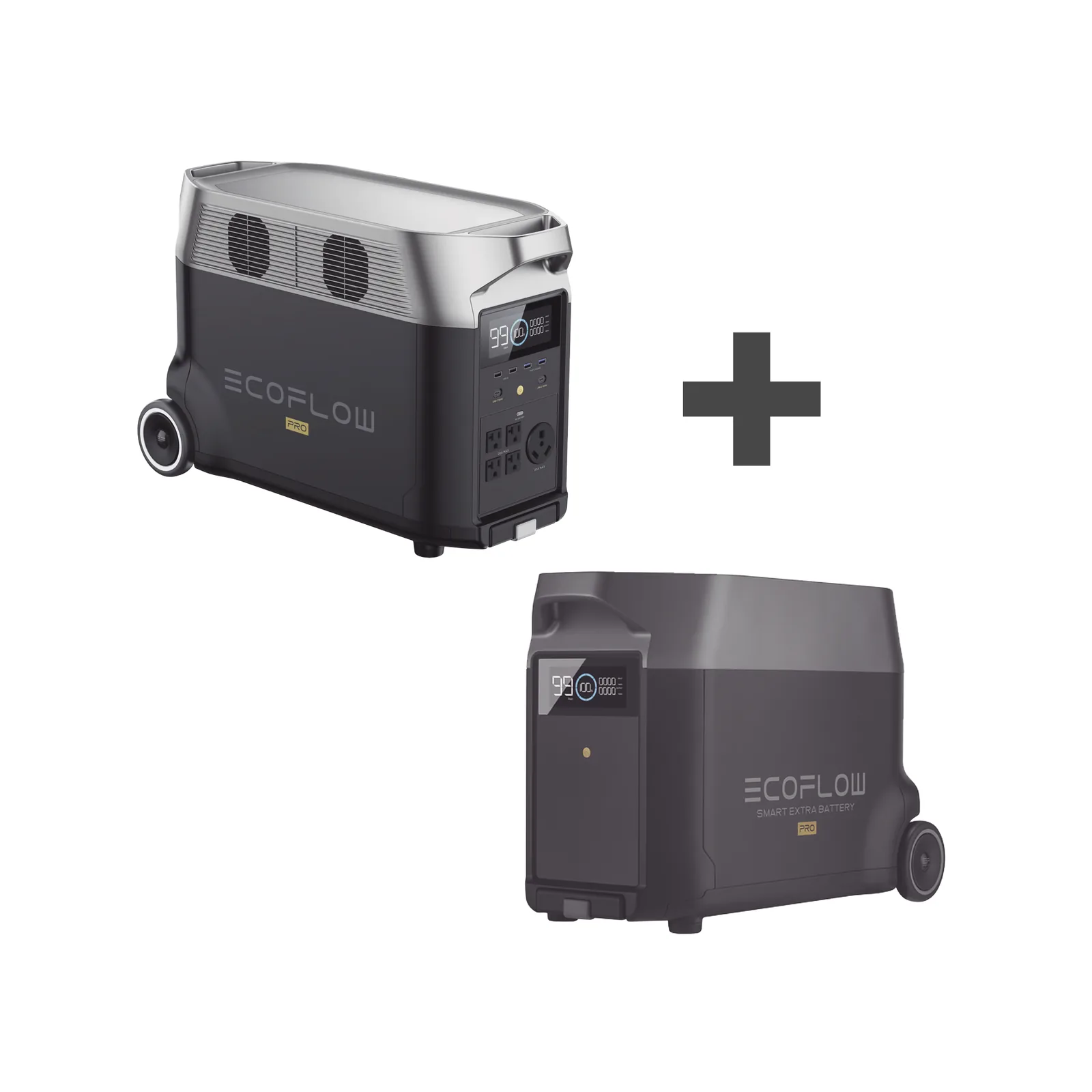 Kit de Estación de Energía Portátil 3600Wh + Batería Externa 3600Wh (7200Wh)
