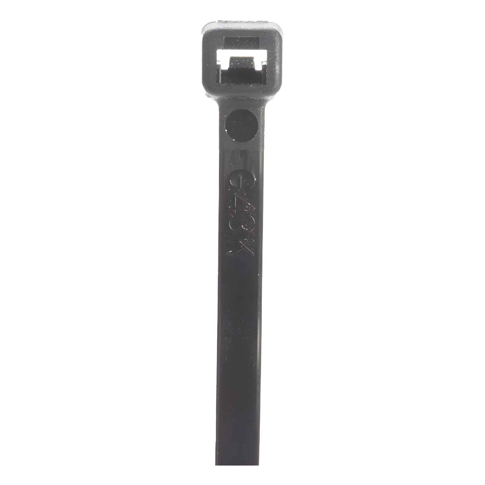 Cincho STRONGHOLD, 370 mm largo x 4.8mm ancho, Tensión 50 lb (222 N) Nylon 6,6 Color Negro, Paquete de 100 Piezas