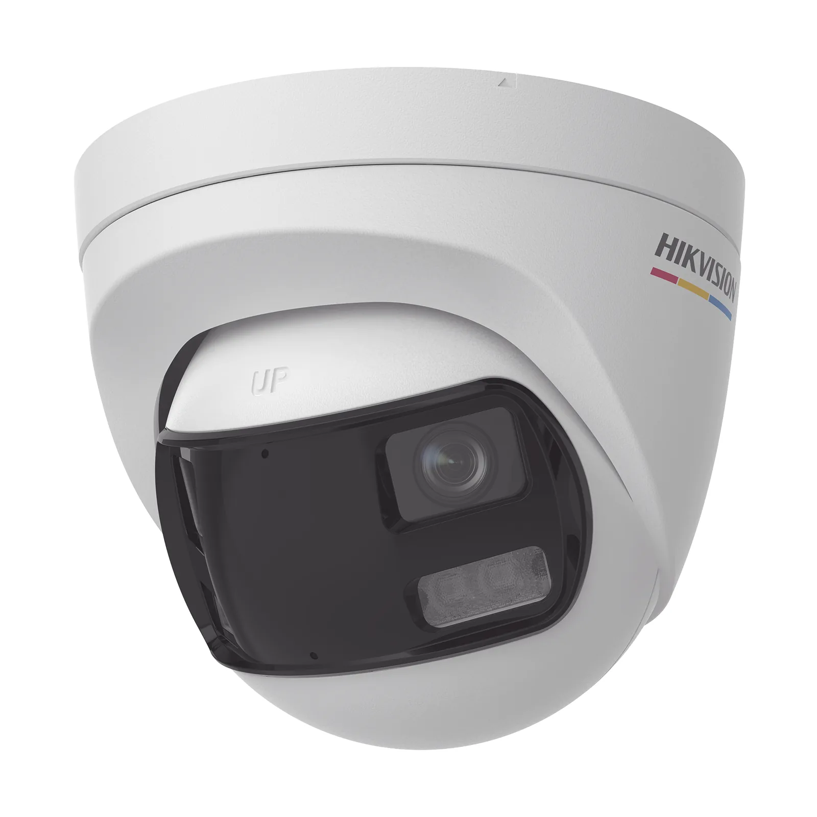 [ColorVu + Panoramica + Dual Light] Turret TURBOHD 3K (5 Megapixel) / Micrófono Integrado / Visión 180° / Imagen a Color 24/7 / 40 mts Luz Blanca + 40 mts IR / Exterior IP67 / WDR