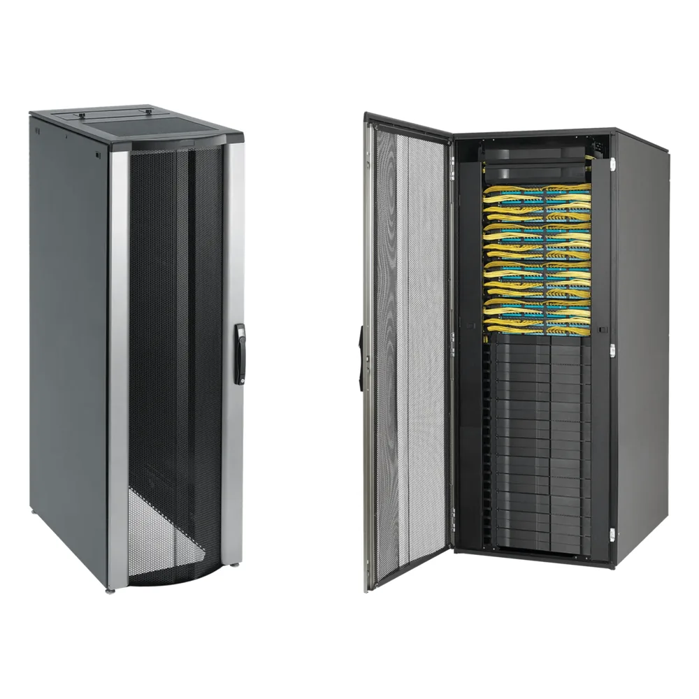 Gabinete Rack ProLine ConnecTek 42 UR 2000 x 800 x 1200 mm con Capacidad 1134 kg Acero, Color Negro Con Organizadores Laterales Frontal y Traseros Incluidos