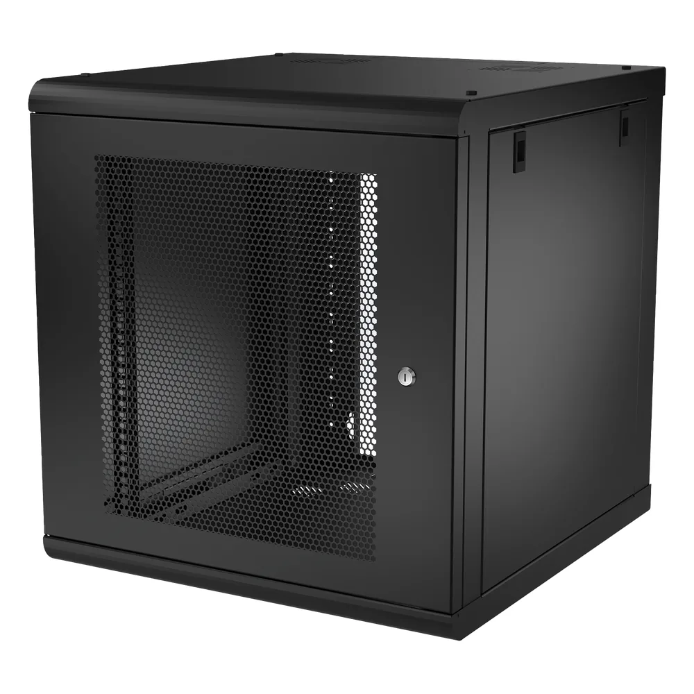 Gabinete de Pared 12U de 635 mm de Profundidad, Rack de 19 in en Acero Reforzado: Compacto y Resistente para Soluciones Profesionales