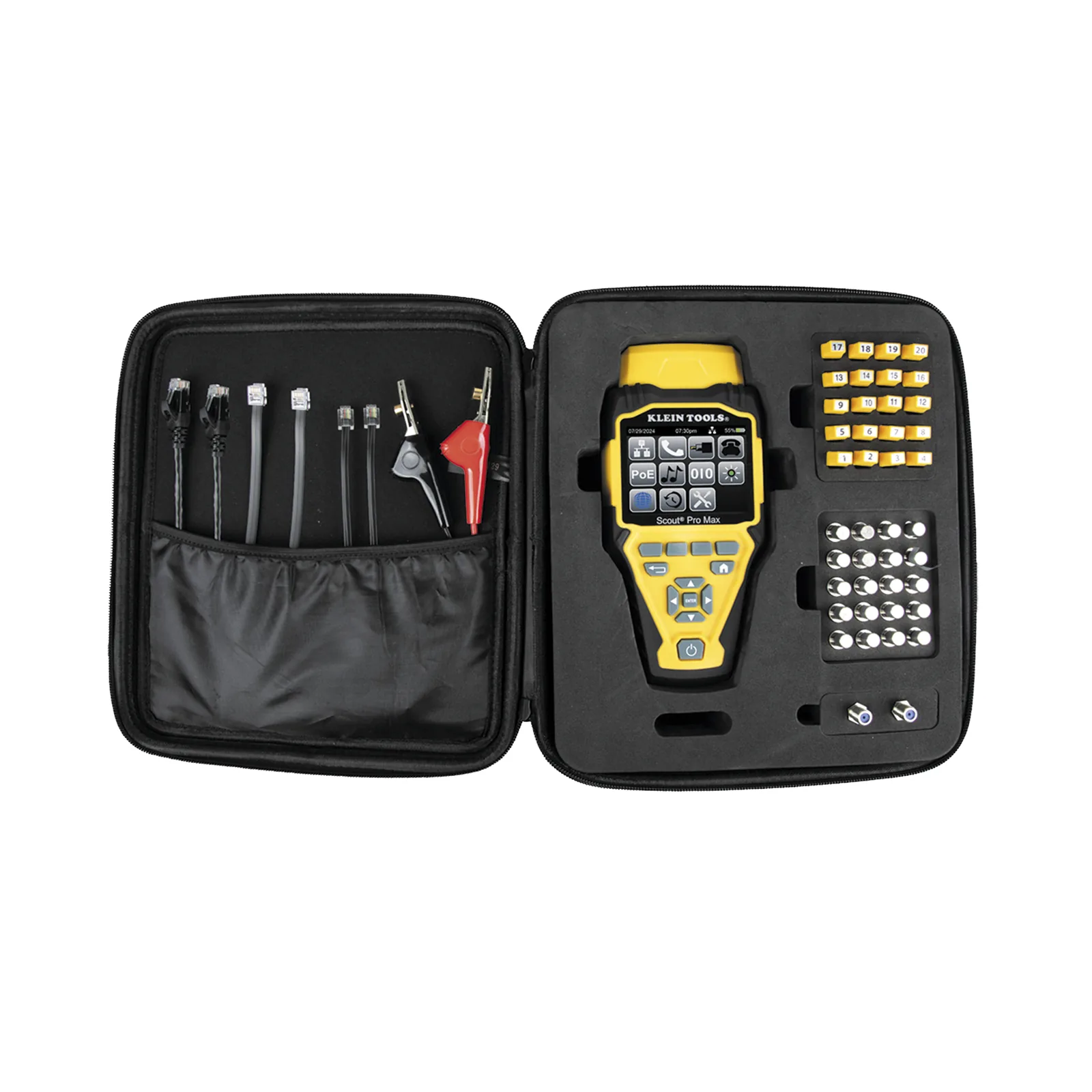 Juego de Probador de Cables de Red con Transmisores Remotos Scout? Pro Max. Detecta la Capacidad de la Red y las Velocidades de Conexión hasta 10 Gbps