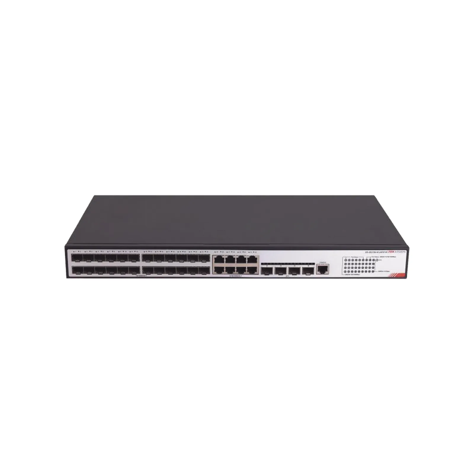Switch Gigabit / Administrable / 24 Puertos SFP GE / 8 Puertos RJ45 GE / 4 Puertos SFP de 10G / Configuración Nube Hik-PartnerPro / Soporta IGMP