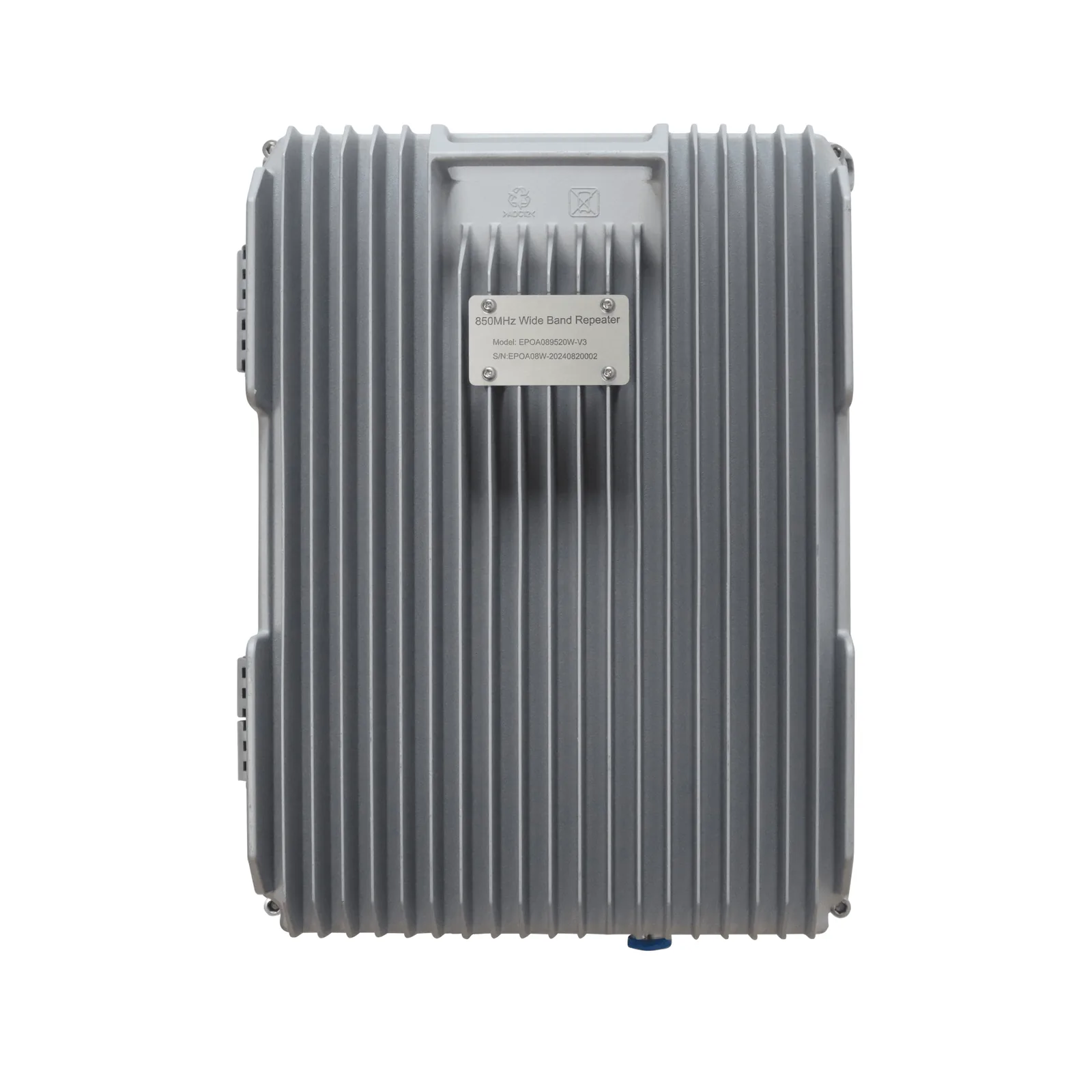COBERTURA DE HASTA 5 km / Amplificador de Señal Celular / Banda 5, 850 MHz / 20 Watts de Potencia / Banda Ancha Multioperador / Protección Autoexcitación / Monitoreo USB / Gabinete IP65.