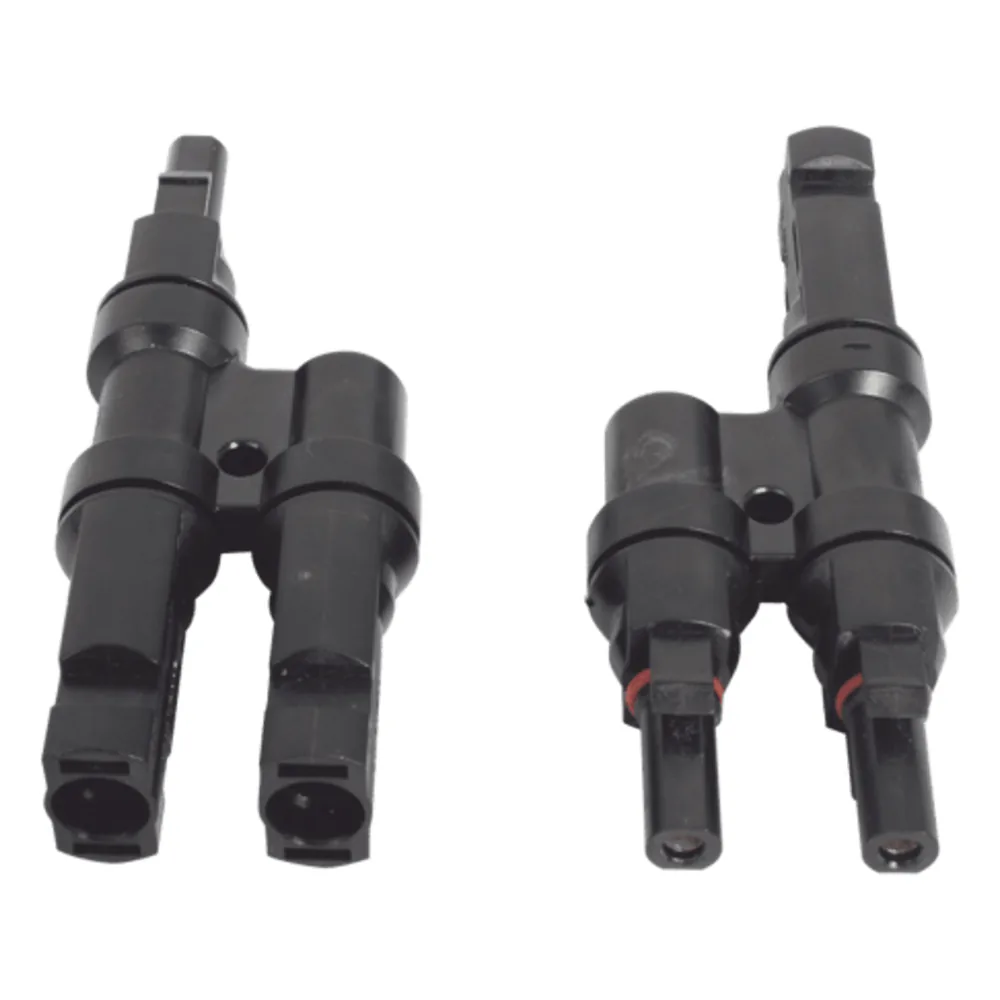 Conector MC-4 Doble para Módulos Fotovoltaicos. Tipo 2T