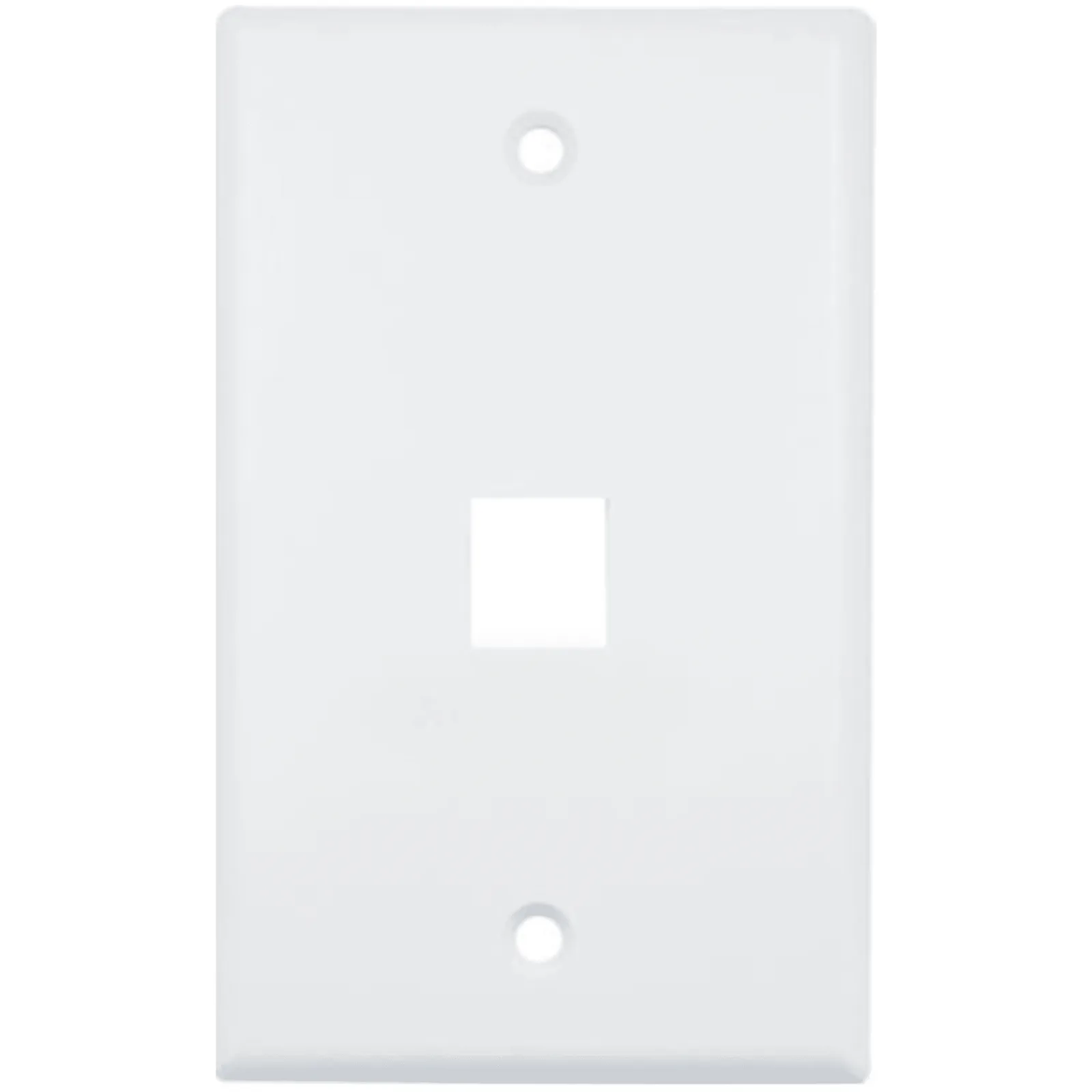 Placa de Pared (Face Plate) / 1 Puerto / Color Blanco / Caja con 20 Piezas / ABS
