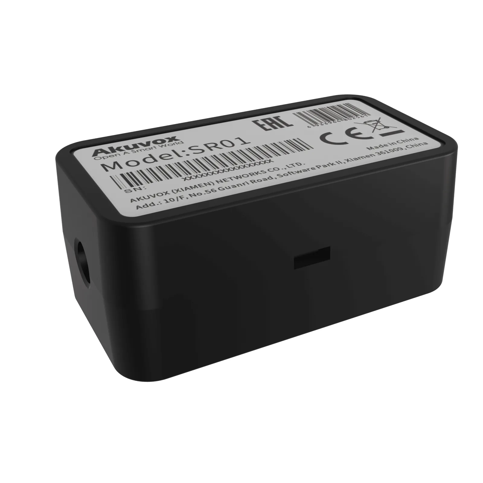 Relevador RS-485 Para Control de Puerta / Protección Contra Vandalismo / Compatible Con Frente de Calle AKUVOX / Agrega Una Puerta al Frente de Calle / Comunicación Encriptada / Compacto / Instalación en Cajas Estándar