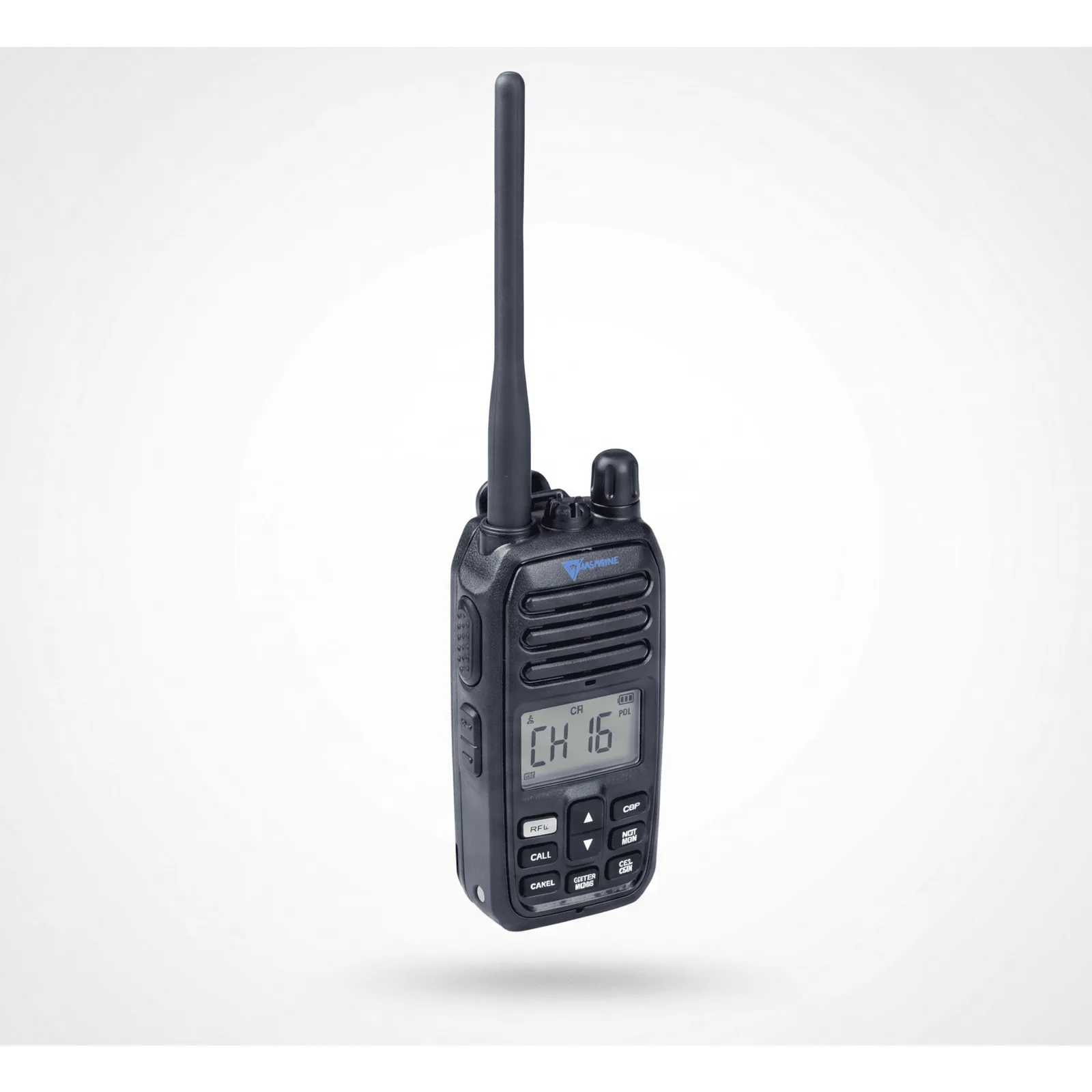 Radio Portátil Marino VHF / Sumergible IP67 / Luz Activada por Agua / NRC Reducción de Ruido / Dual-Watch / 5W / FM (F3E)