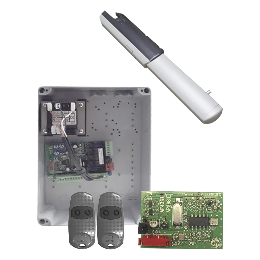 Kit de Operadores para Automatizar Portones Vehiculares Abatibles de 2 hojas / 3 m / 400 kg / Uso residencial