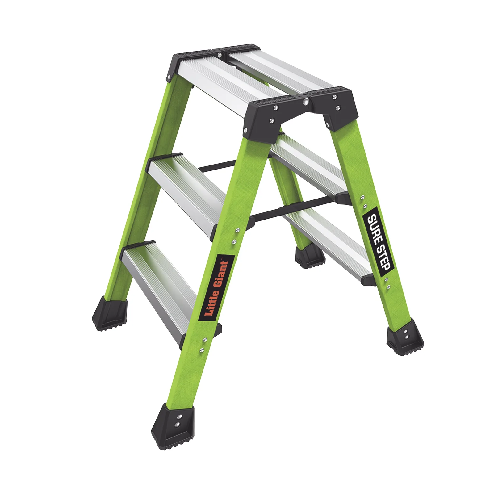Escalera Plegable 2 Peldaños de Fibra de Vidrio / Tamaño 66 cm ( 2' 2").
