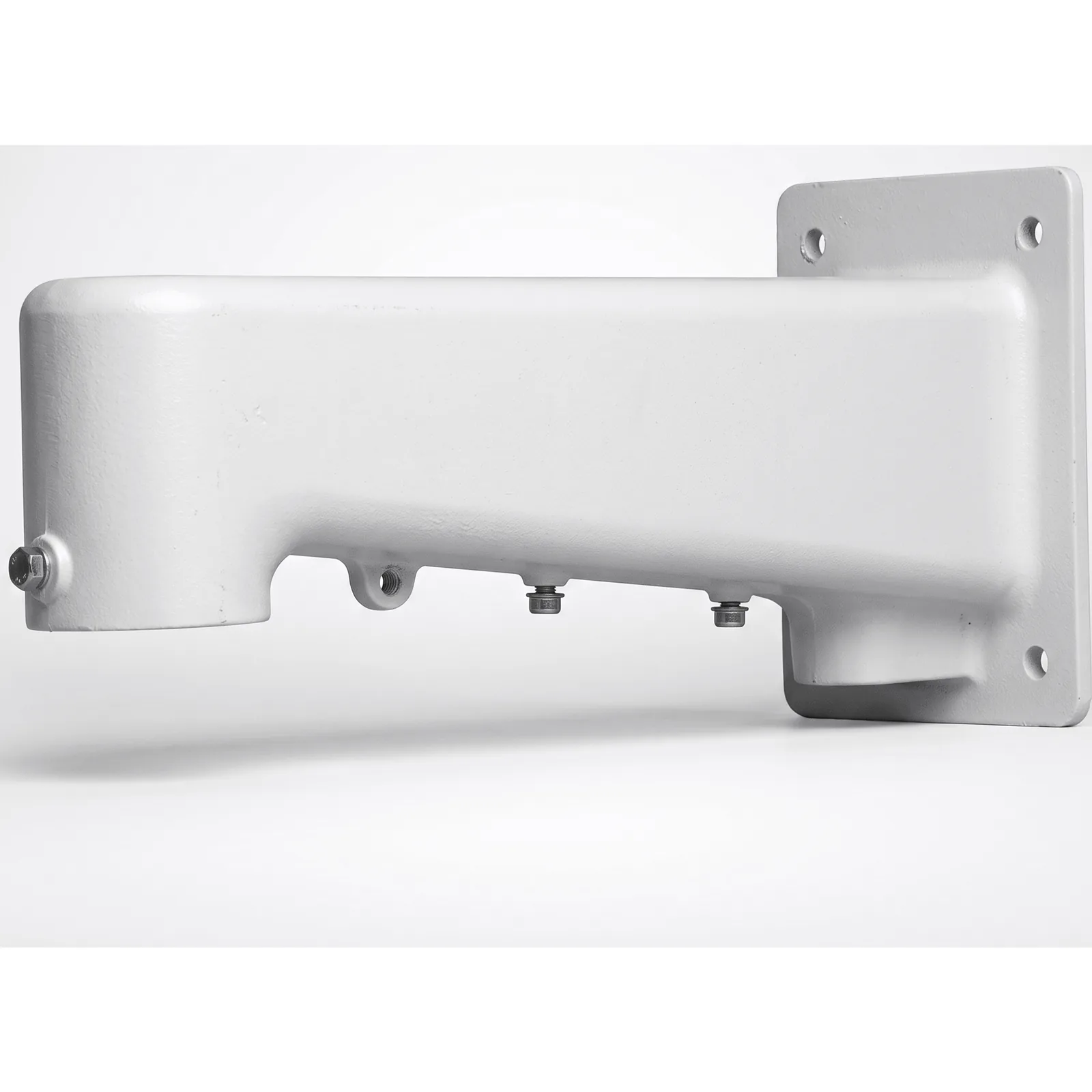 Montaje de Pared para Cámara Bala Serie 35 / Aluminio Blanco Hueso / Rosca 1-1/2" NPT Hembra / Interior y Exterior / Bajo Perfil