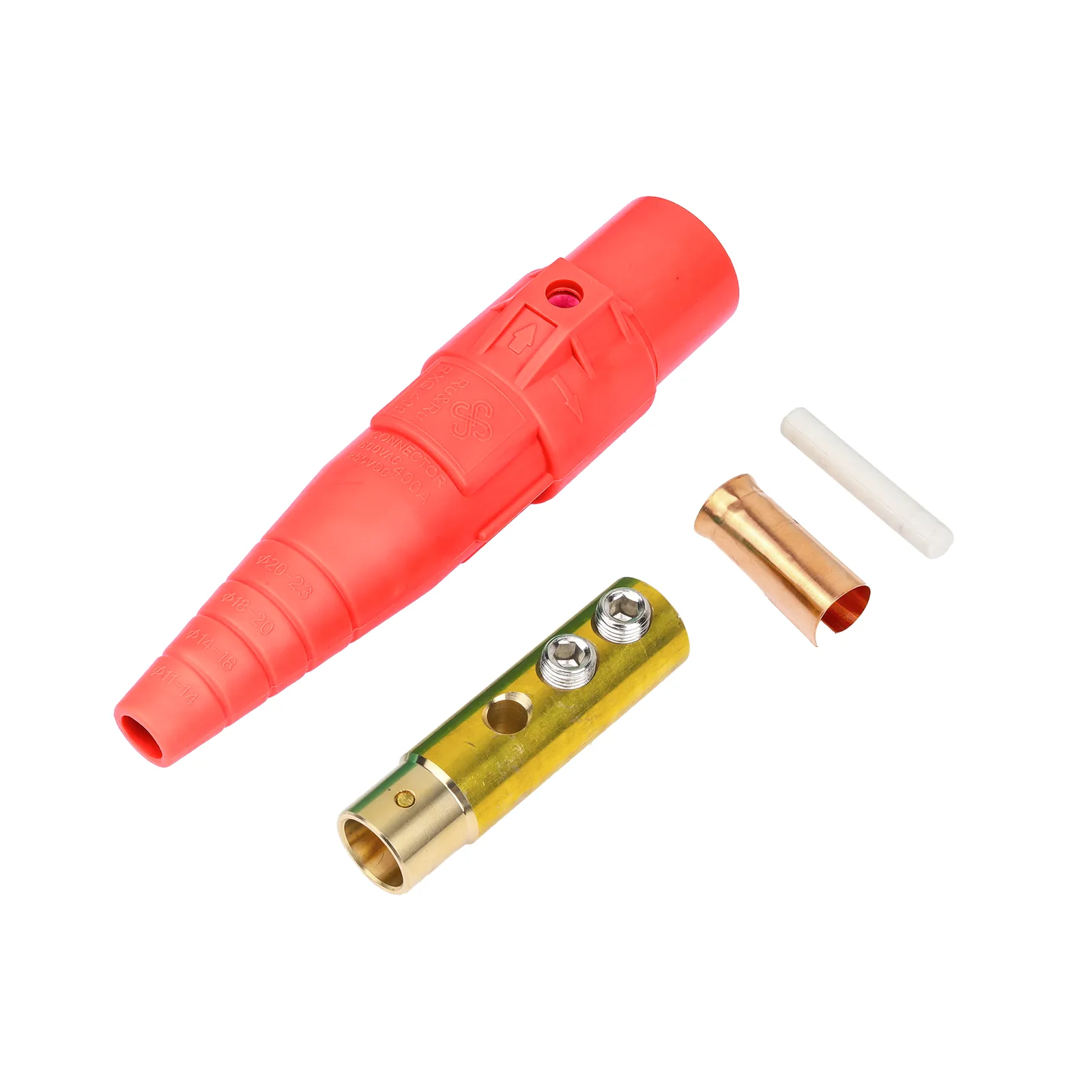 Conector camlock 400 AMPERES HEMBRA COLOR ROJO