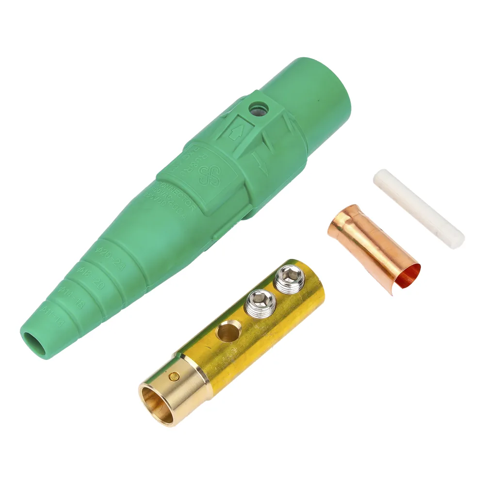 Conector camlock 400 AMPERES HEMBRA COLOR VERDE