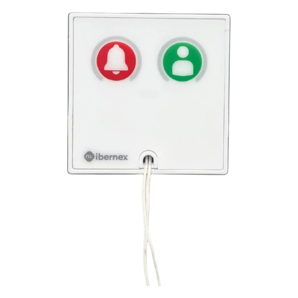 Módulo Asistencial para Hospital de Empotrar IP67 / Material ABS Antimicrobiano / Botón Cancelación / Indicador Luminoso de Alarma y Presencia / RS485 / Compatible Cajas Europeas y Americanas
