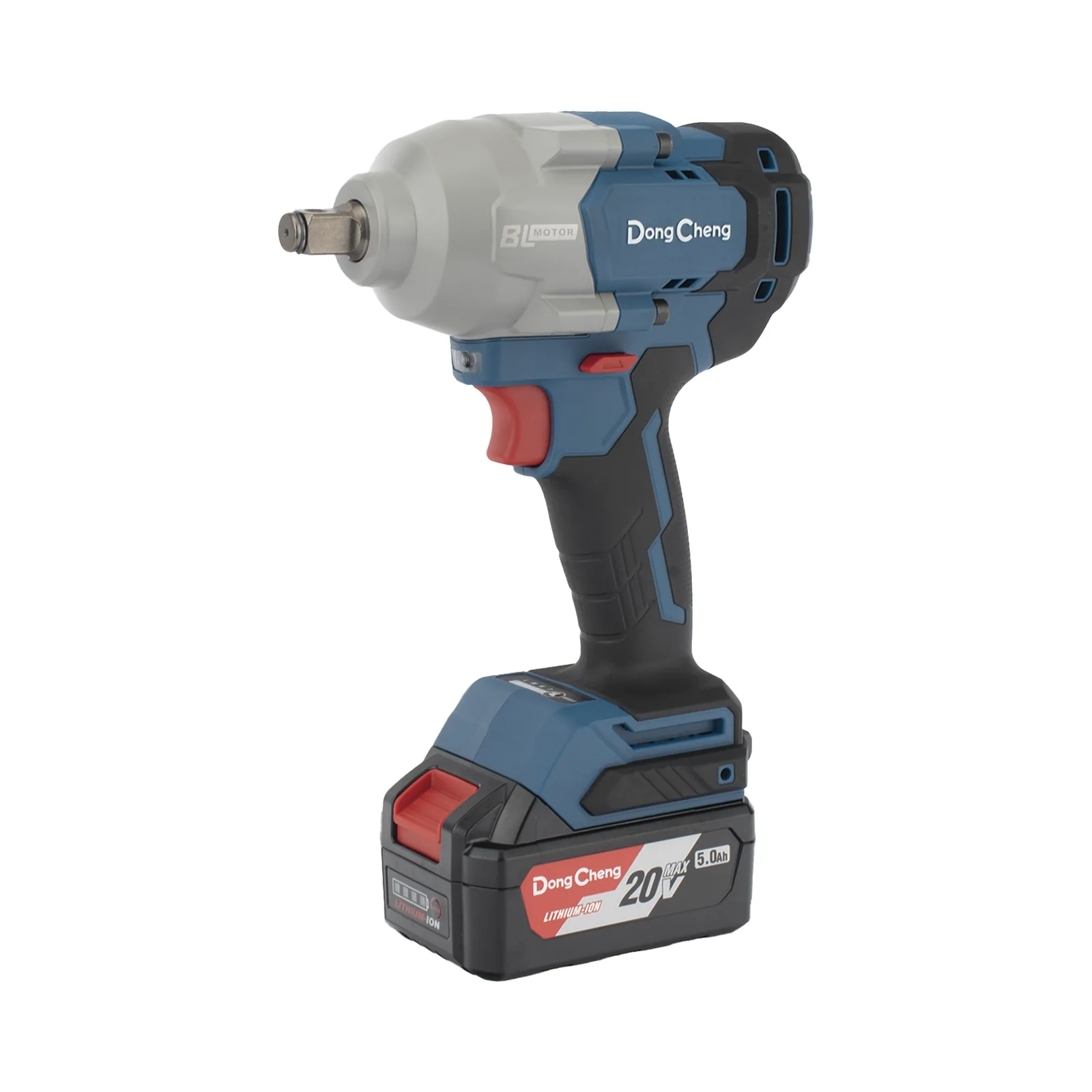 Llave de Impacto Inalámbrica de 20 V, incluye 2 Baterías de 5.0 AH, Cargador y Estuche plástico.