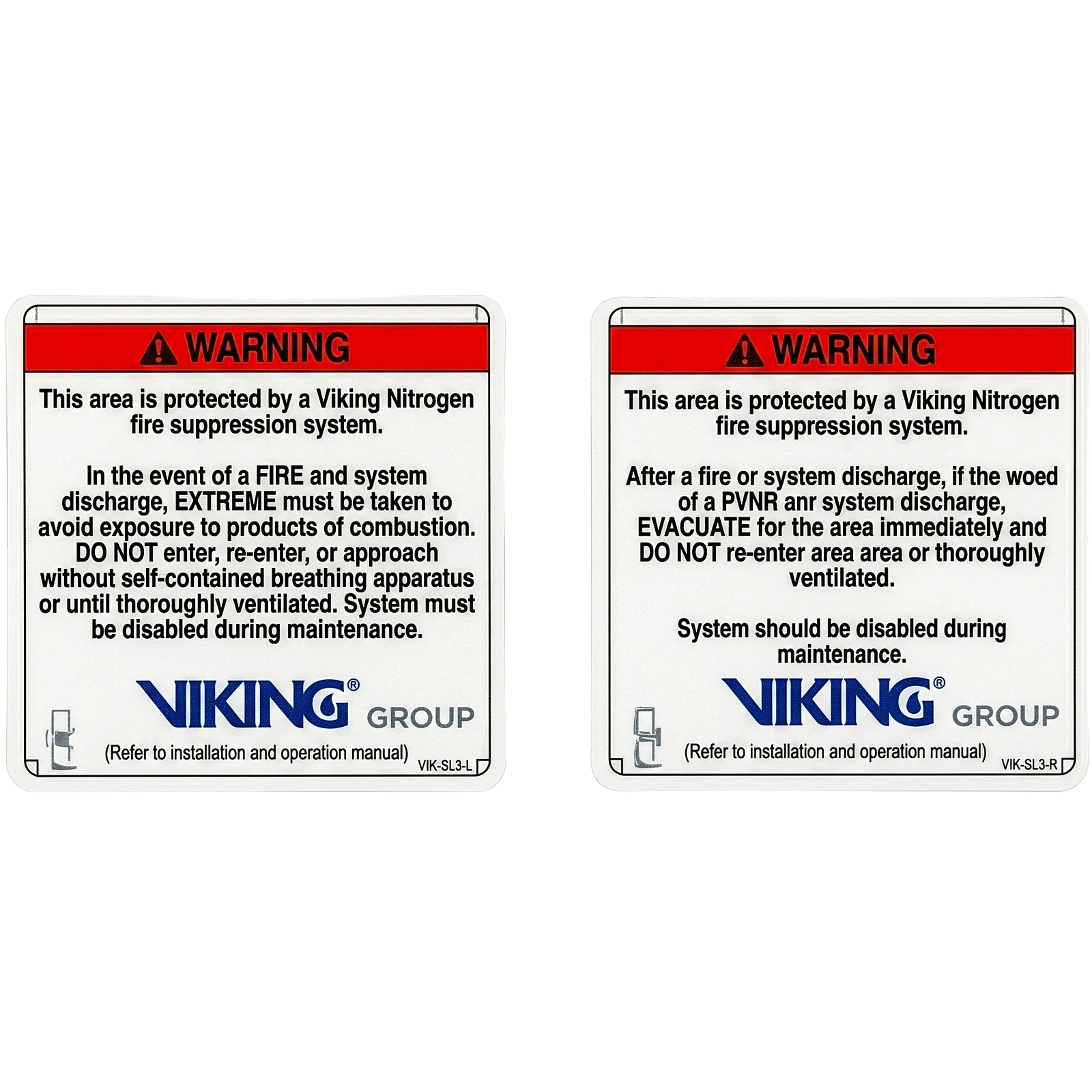 Señalamiento de Advertencia Exterior Nitrogeno | Sistemas de Extinción Oxeo