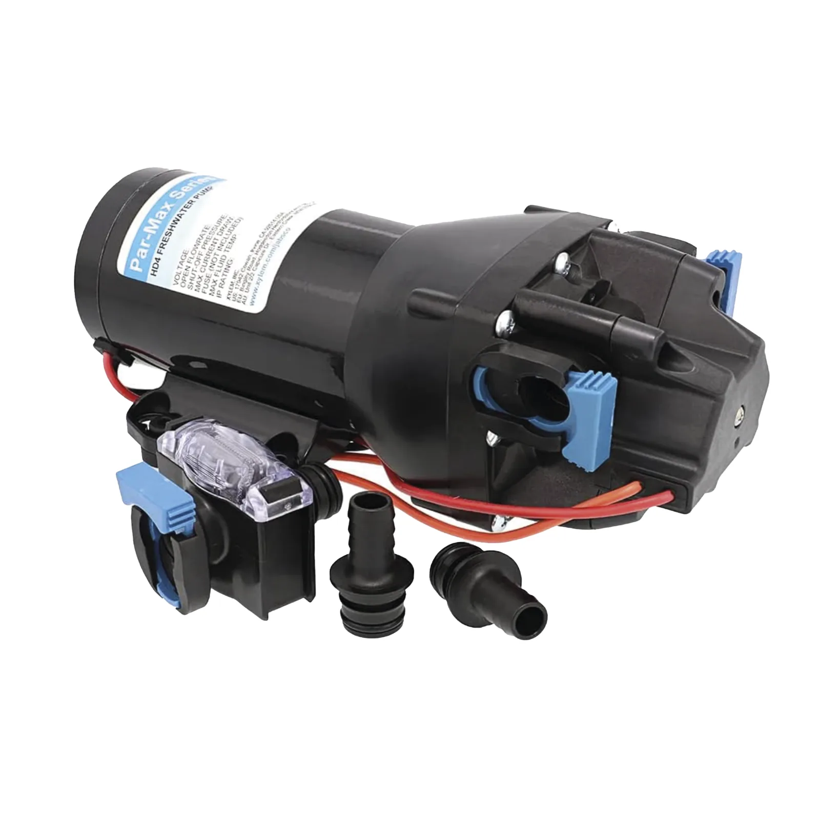Bomba controlada por presión Par Max HD 4' a 24 Vca, alta presión 40 psi 15 lpm / 4 gpm