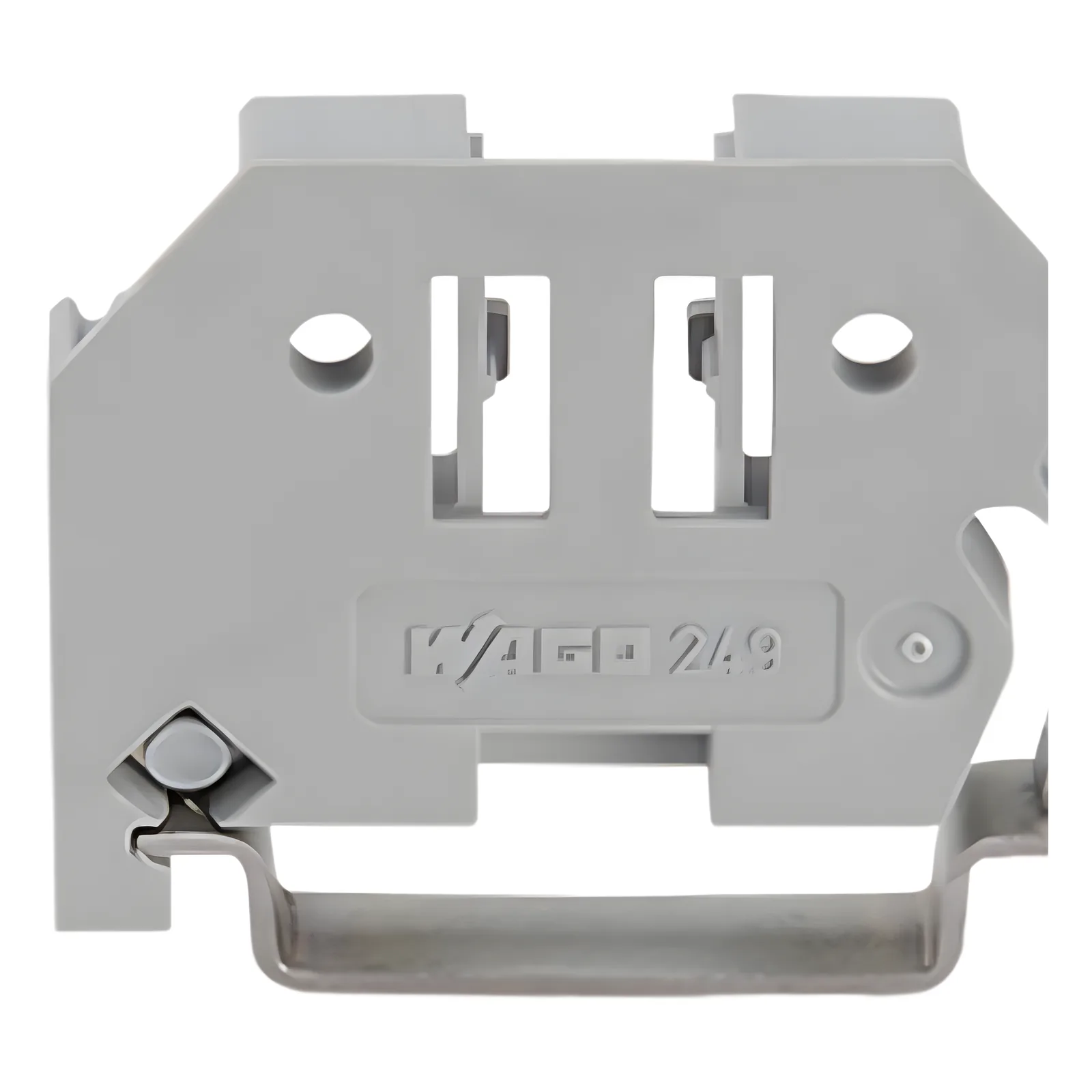 Tope de Cierre sin Tornillos / Para Carril DIN 35 x 15 y 35 x 7.5 mm / Ancho 6 mm (0.236 in) / Material Poliamida PA 66 / Montaje Encajable sin Herramientas / Sistema de Marcaje Integrado