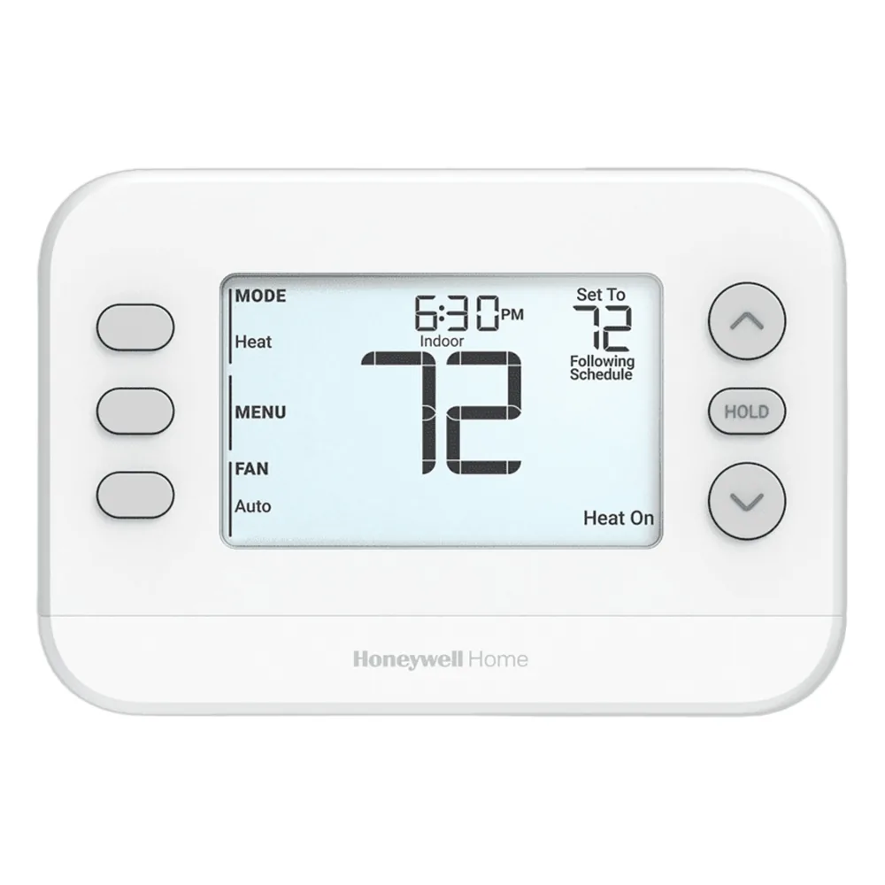 Termostato programable de una etapa 1H/1C con placa de montaje UWP, serie FocusPRO P200