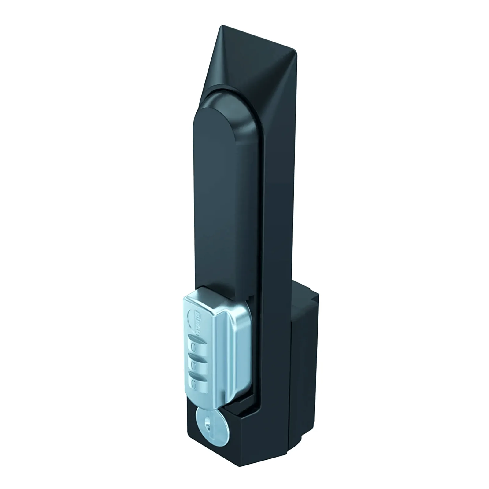 Chapa de Seguridad para Gabinete Con Combinación de 3 Dígitos / Control Llave Maestra / Acero Negro Texturizado / Dimensiones 7.50 x 1.38 x 2.50 in