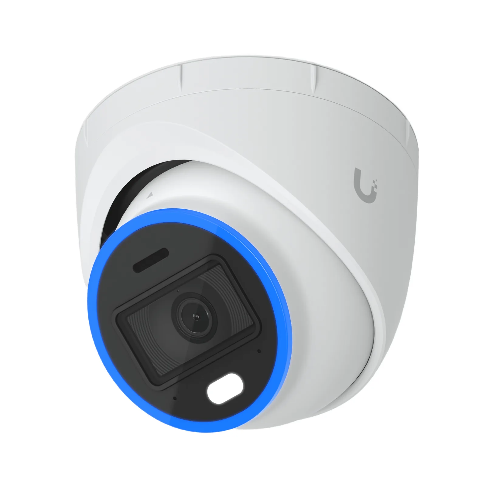 Cámara UniFi Protect Turret AI blanca / 4K(8MP) / Ángulo ultra-ancho 109.9 / Visión Nocturna IR 40 m / AI Avanzado: Reconocimiento de Rostros y Matrículas / LED para color en la noche / Micrófono 2 vías / ranura M