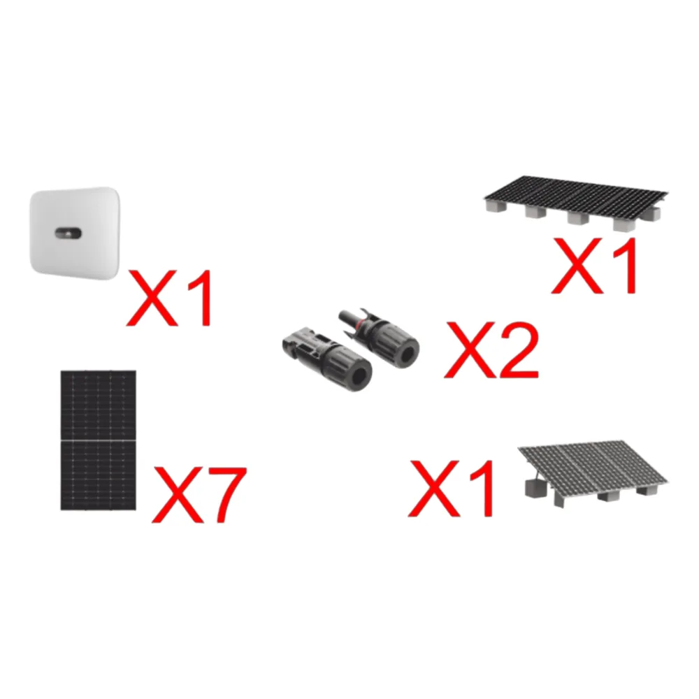 Kit Solar Interconexion / 4 kW 220Vca / Inversor HUAWEI/ Montaje Incluido