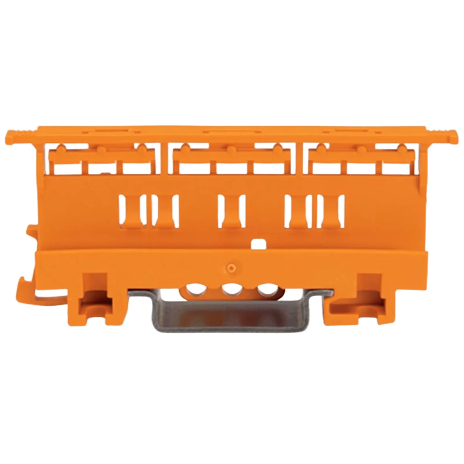 Adaptador de Fijación / Serie 221 / 6 mm² / Montaje sobre Carril DIN 35 / Material Poliamida PA 66 V0 / Color Naranja