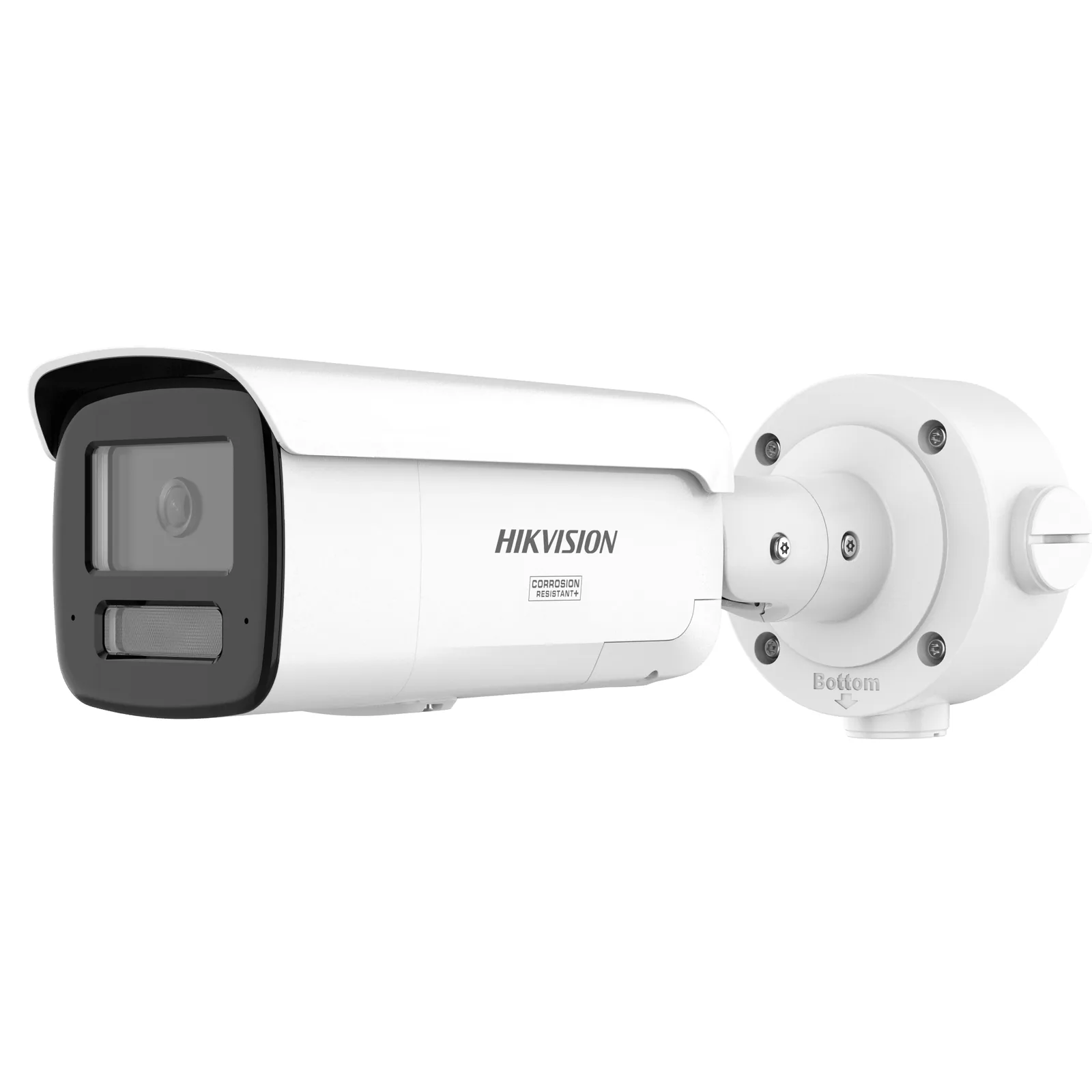 [ PROTECCIÓN ACTIVA ] Bala IP 4 Megapixel / Lente 4 mm / 60 mts IR / Exterior IP67 / Micrófono y Bocina Integrado (Audio de Dos Vías) / DARKFIGHTER / PoE+ / Luz Estroboscopica / ONVIF / Micro SD / 4 Analíticos