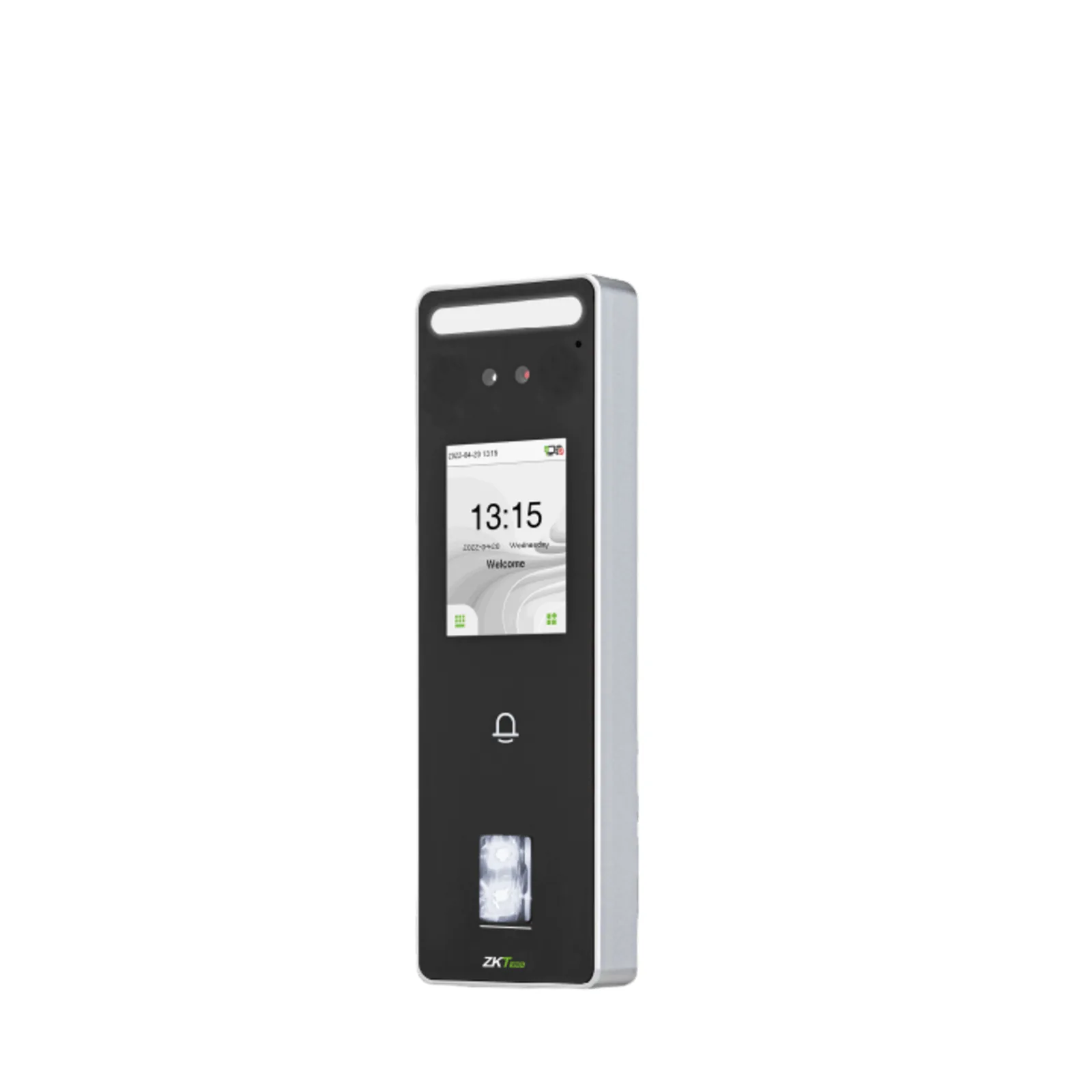 Terminal Biométrica Facial / 500 Rostros 3,000 Huellas / Pantalla 2.4" / IP65 / ADMS / ZKBio Zlink