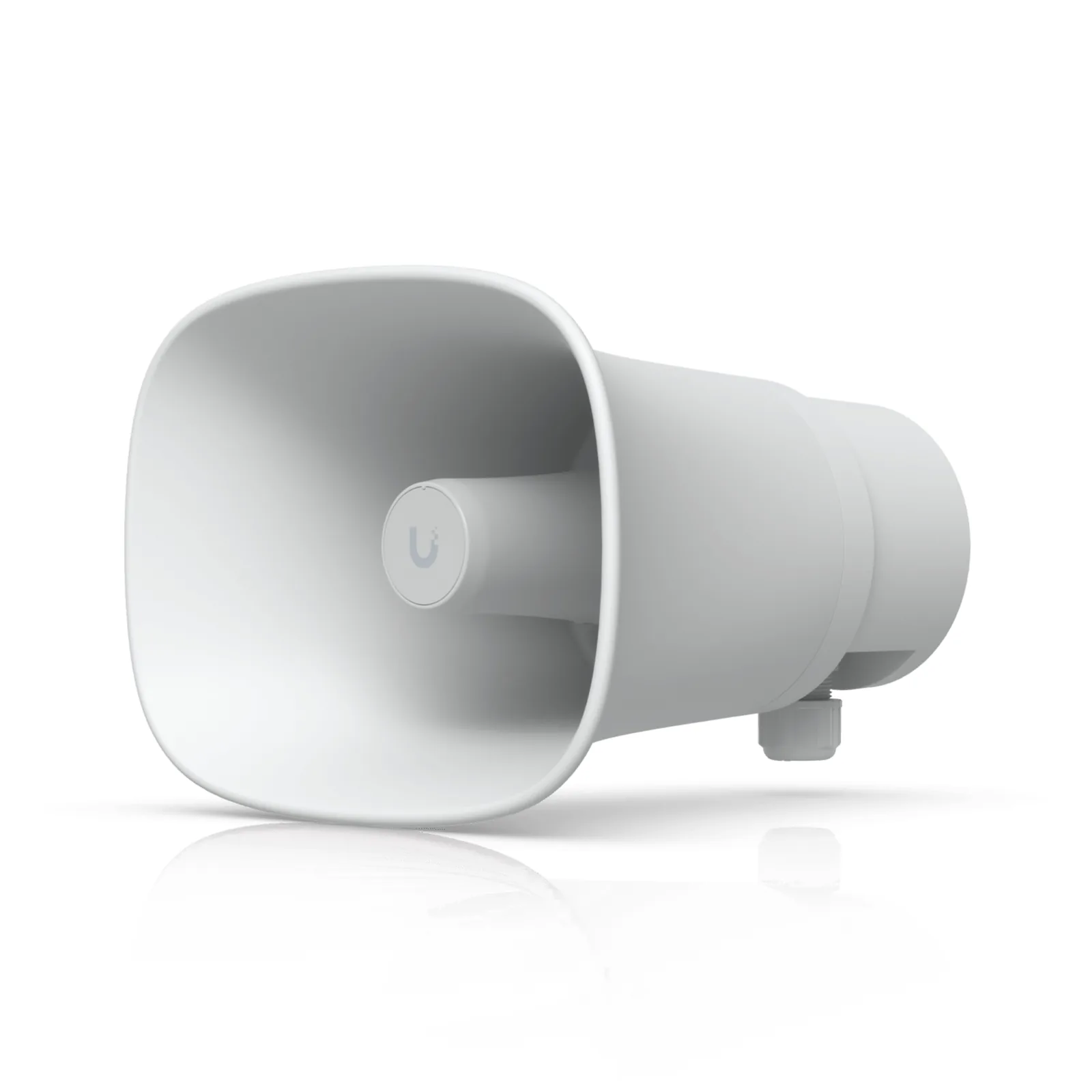 UniFi Protect AI Horn Speaker, Altavoz IP 120 dB, PoE+, Alerta AI Avanzada, Montaje Pared, Esquina y Poste, IP66