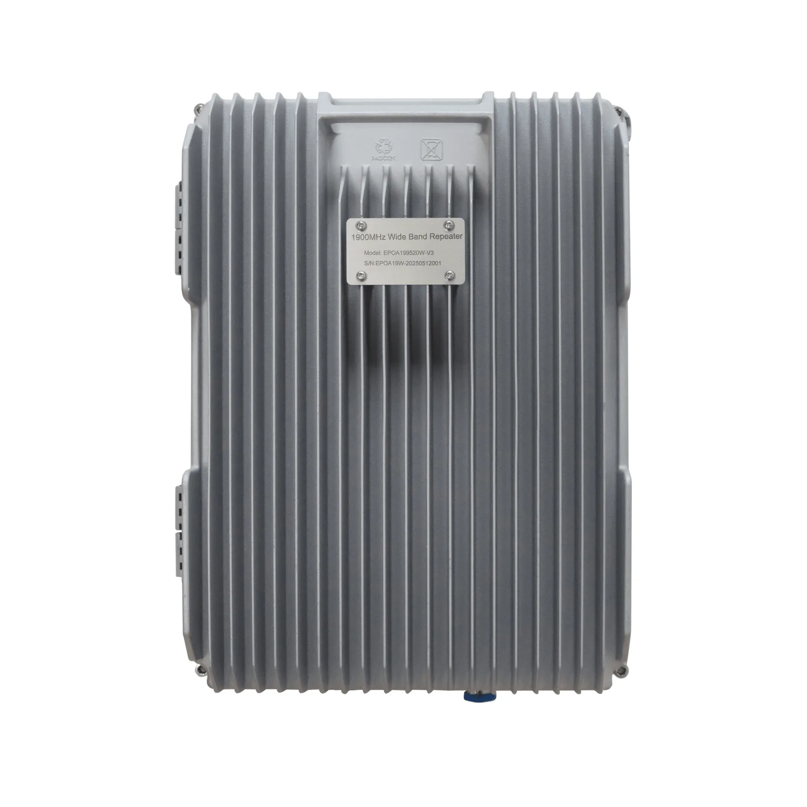 COBERTURA DE HASTA 5 km / Amplificador de Señal Celular / Banda 2, 1900 MHz. / 20 Watts de Potencia / Banda Ancha Multioperador / Protección Autoexcitación / Pantalla Interior para Monitoreo / Gabinete IP65.
