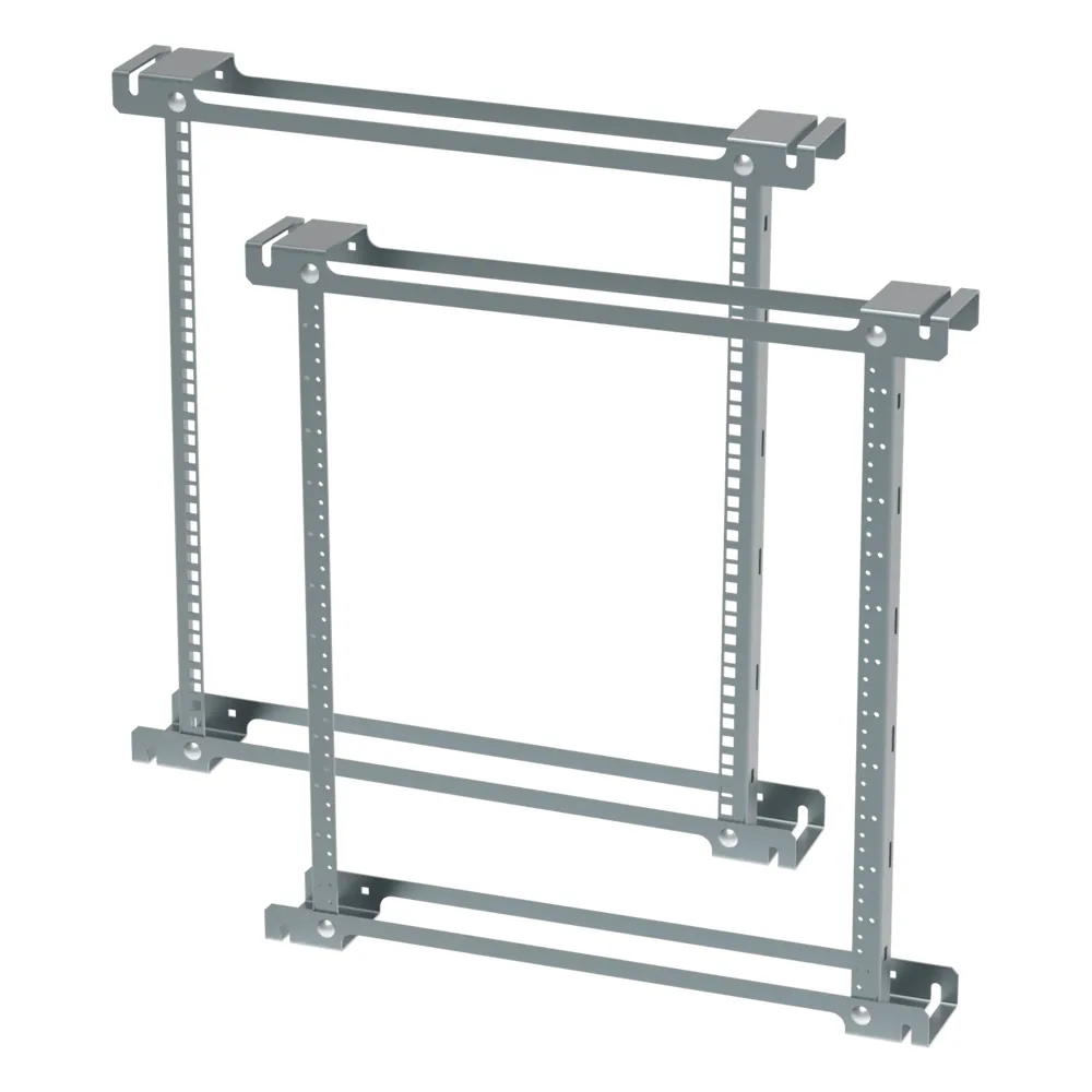Ángulos de Rack ProTek / 12U / 19 pulgadas / Orificios Roscados (Tapped) / Acero / Zinc Plated / 533 mm (21 in) / EIA-310