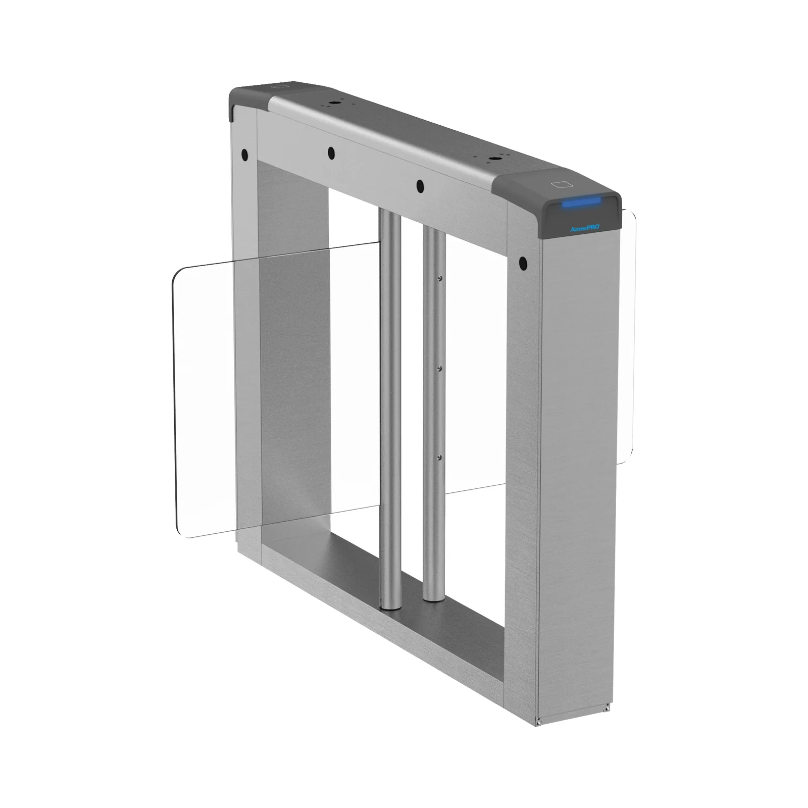 Torniquete Central para Añadir Carriles a AP-8000HD / Exterior / Acero Inoxidable SUS304 / Requiere AP-8000HD / Perforaciones listas para montaje DS-KAB6ZU1 No Incluido