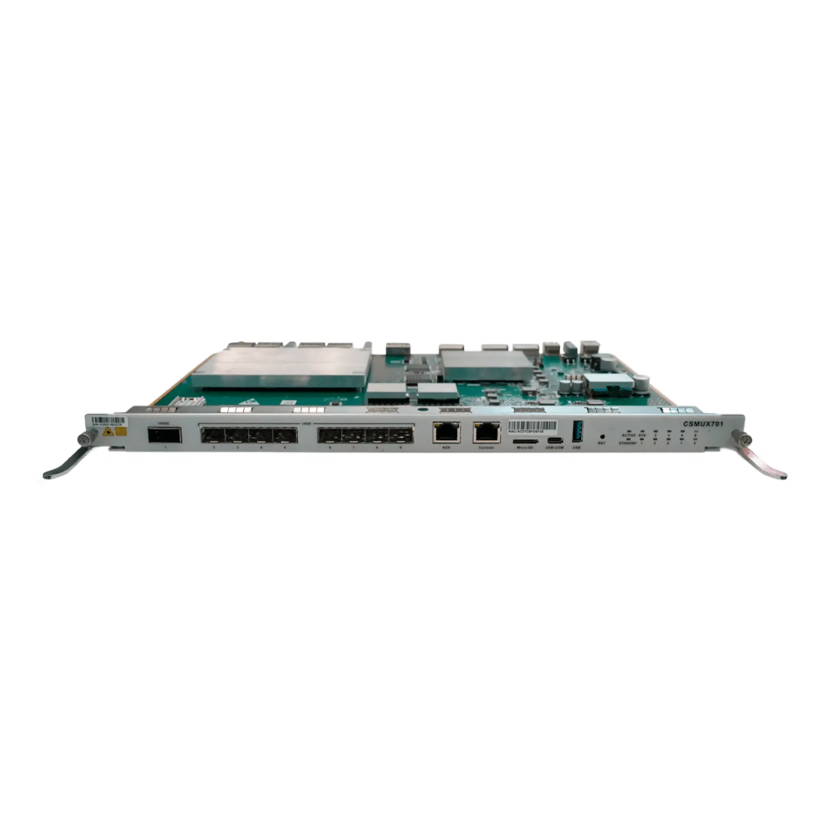 Tarjeta de Control y Uplink para OLT V-SOL V5600-X7 / 8 Puertos SFP+ (1/10G) / 1 Puerto QSFP28 (40GE/50GE/100GE) / 1 Puerto AUX
