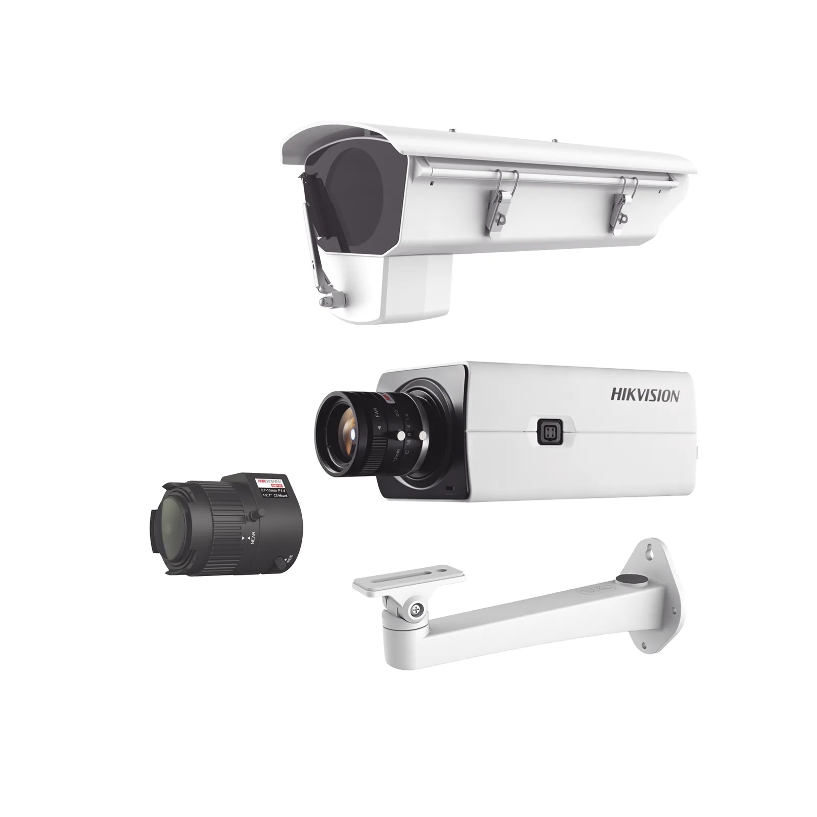 Kit de Cámara IP con Gabinete para Cuartos Frios con Ventilador, Calefacción y Parabrisas Incluye Lente varifocal