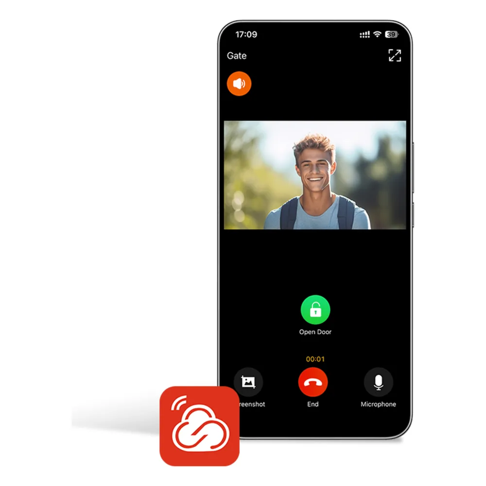 Licencia Permanente, Un Usuario Principal y 4 usuarios adicionales para App Fanvil Link , Monitoreo, Apertura Remota, Creación de Códigos QR
