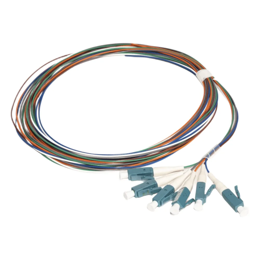 Kit de 6 Pigtails con Conector LC, Multimodo 50/125 OM3, 900um, de 1 Metro (3.28 Pies)