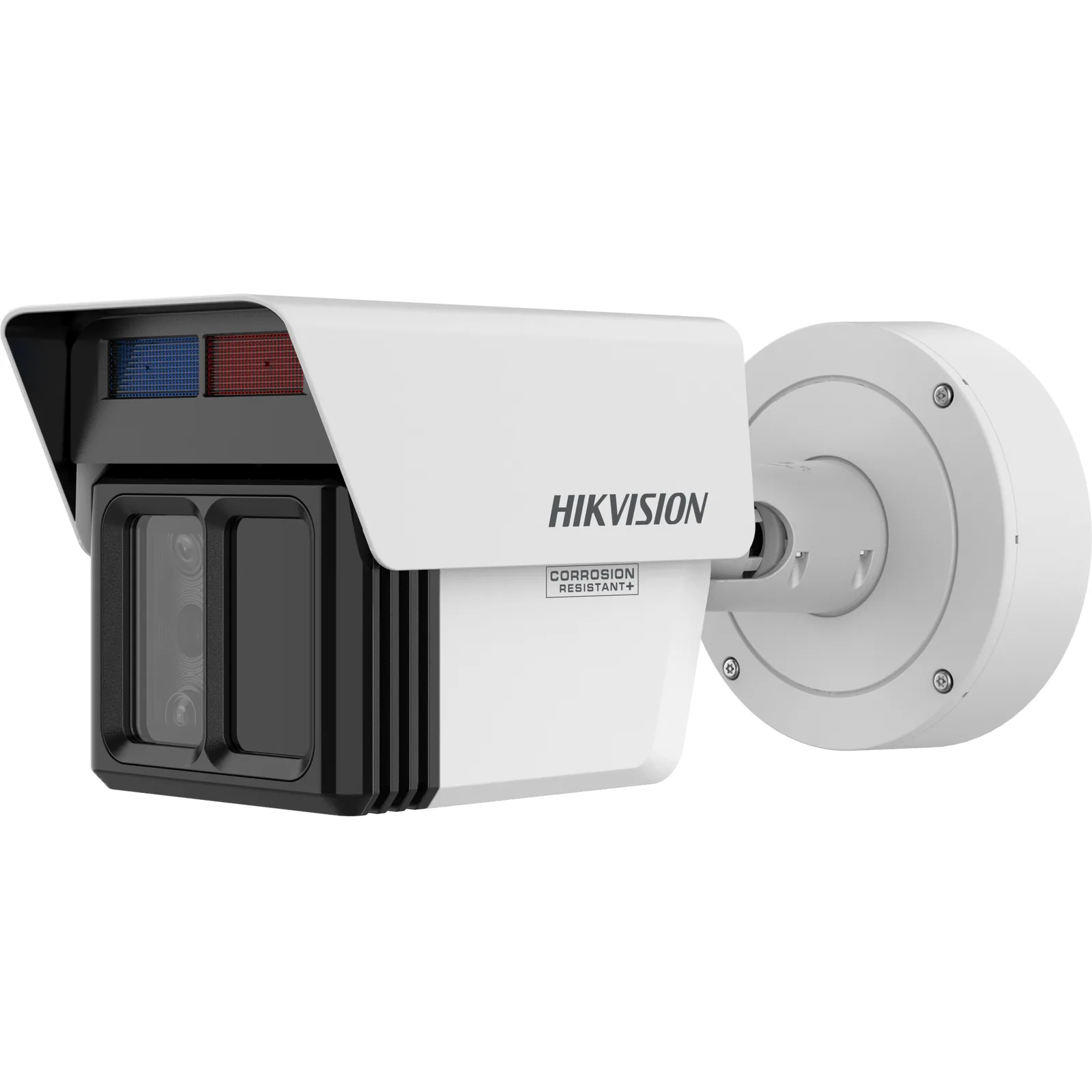 [DeepinView X] Bala IP Triple Lente 4 MP + 2 MP +2 MP / Lente Fijo 4 MM +12 MM + 25 MM / Analíticos de 120 Metros de Distancia con Protección Perimetral / 2 Micrófonos y 1 Bocina / IP67 / IK10 / DARKFIGHTER 2.0 / 120 Mts IR