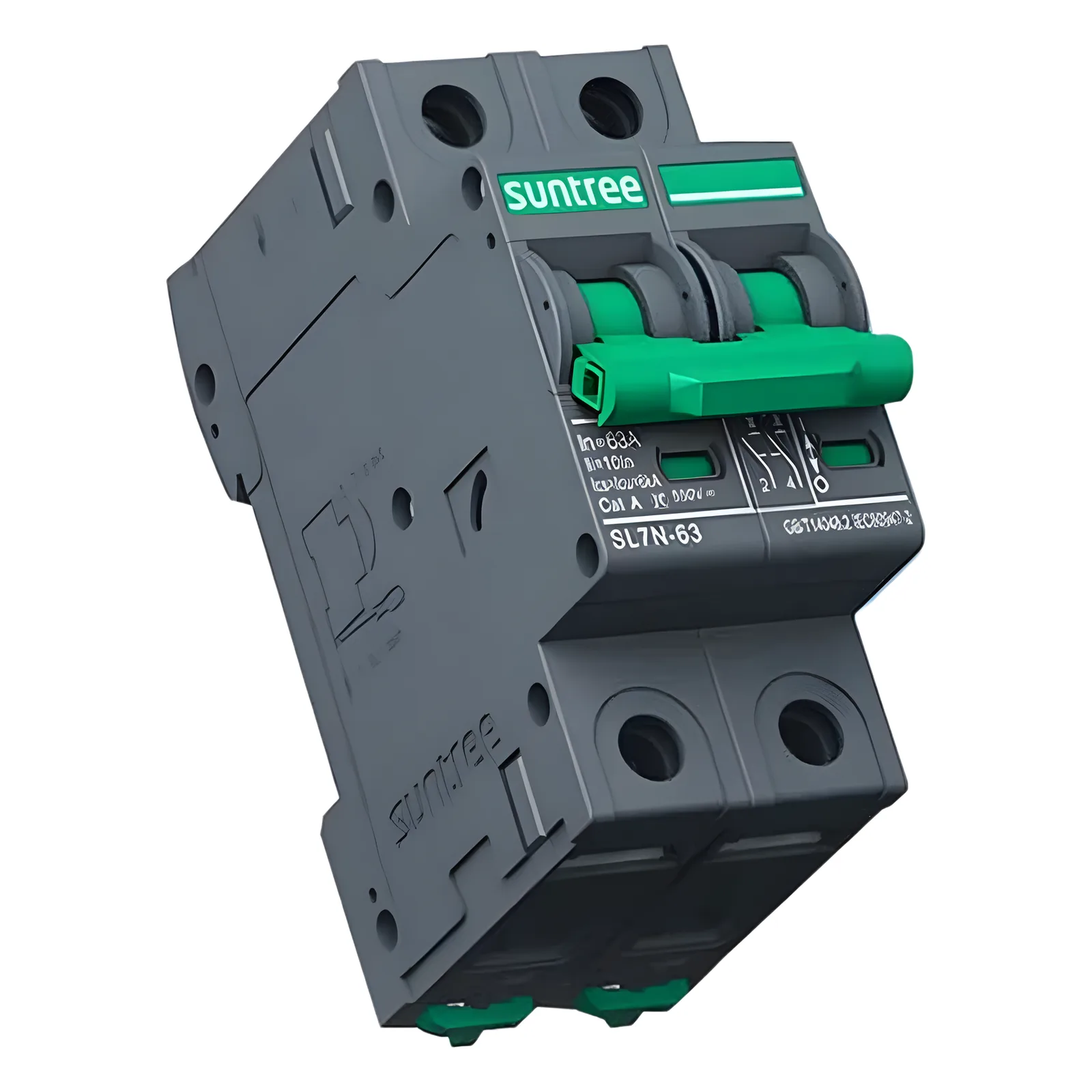 Protección Térmica/ Interruptor 2P, 16 A, Corriente Directa 800 Vcc para Aplicación Fotovoltaica Montaje Riel DIN