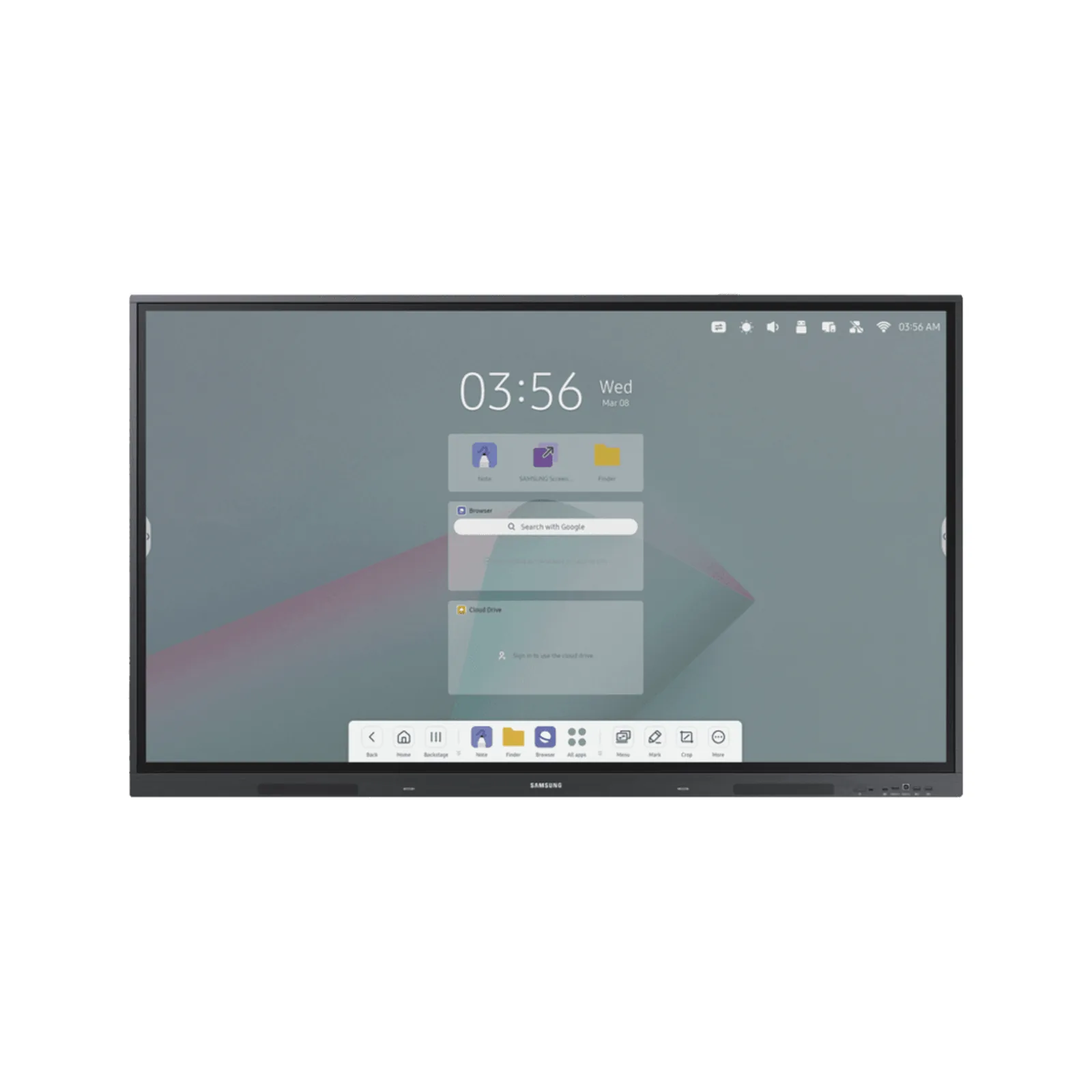 Pantalla Interactiva 86" / Resolución 4K UHD (3840x2160) / Táctil IR 40 Puntos / Brillo 400 nits / Android 13 / WiFi y Bluetooth / Compatible VESA 800x600