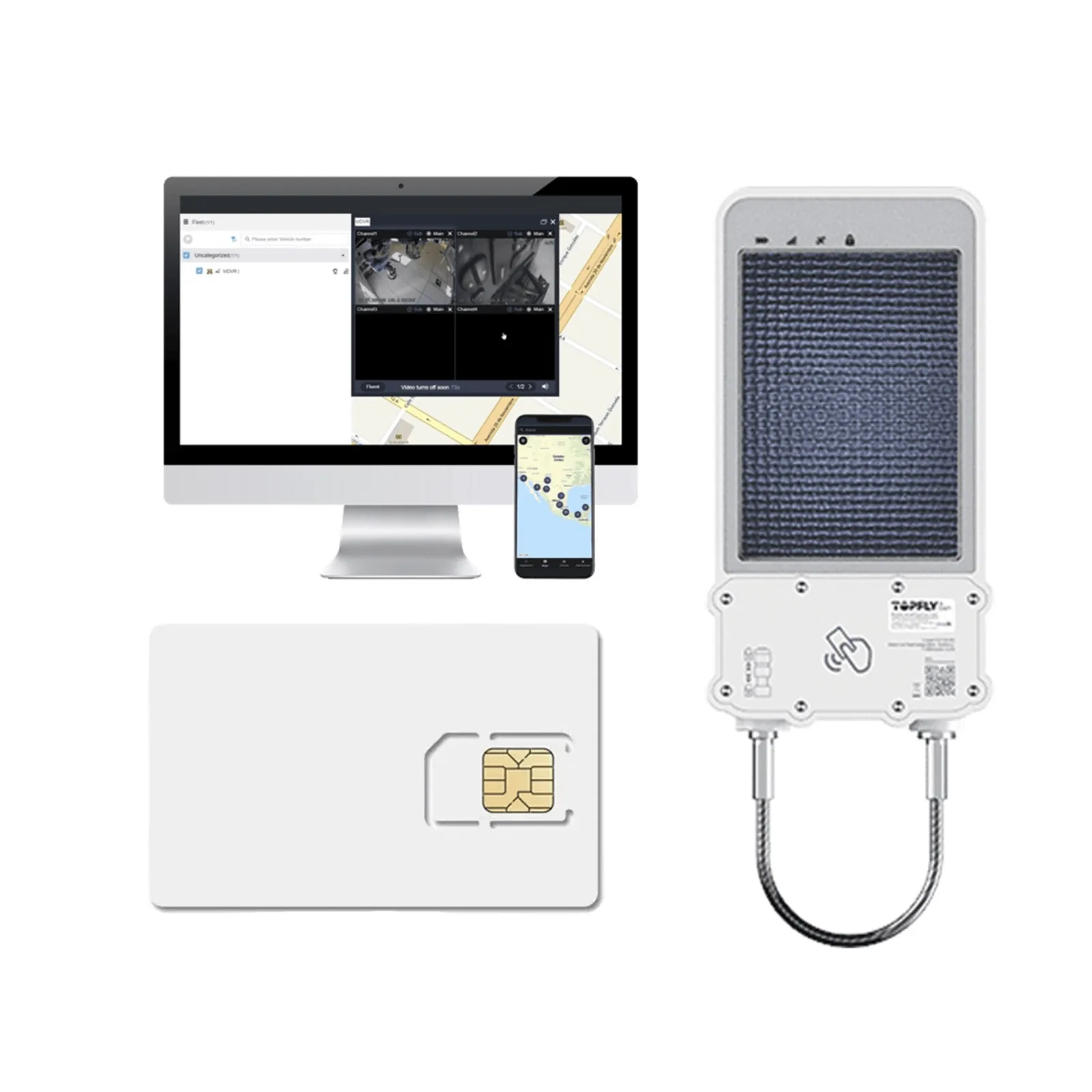 kIT Cerradura Inteligente GPS con Energía Solar / SolarGuardX 100 / Seguimiento de Activos LTE Cat-M1 / Desbloqueo por RFID BLE OTA / Impermeable IP67 / Detección de Movimiento / Batería 14400mAh / + EPCOMGPSANUAL + SIM500MB2Y