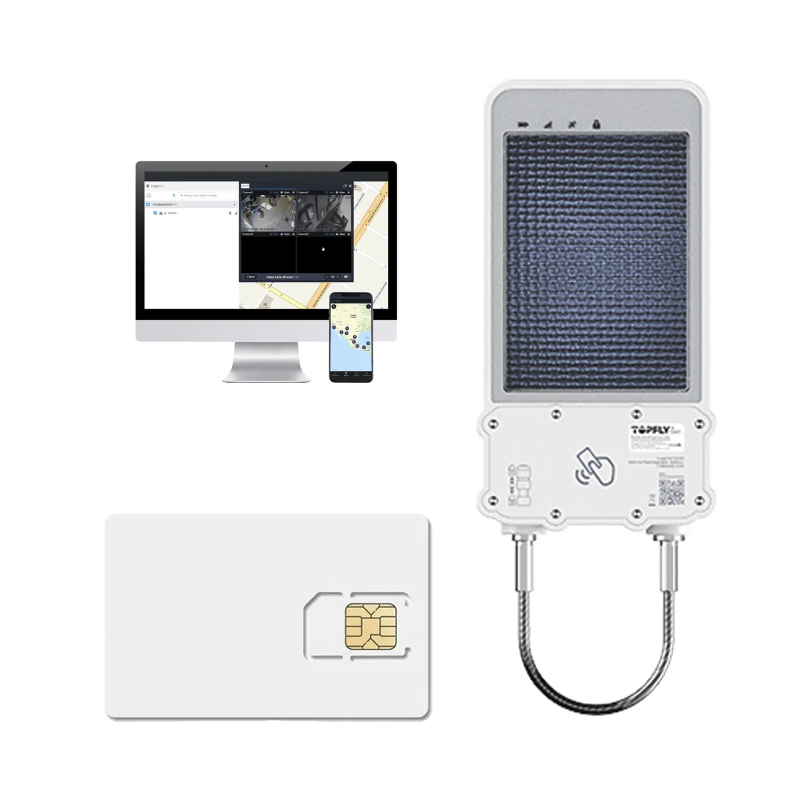 kIT Cerradura Inteligente GPS con Energía Solar / SolarGuardX 100 / Seguimiento de Activos LTE Cat-M1 / Desbloqueo por RFID BLE OTA / Impermeable IP67 / Detección de Movimiento / Batería 14400mAh / + EPCOMGPSCODE + SIM500MB2Y