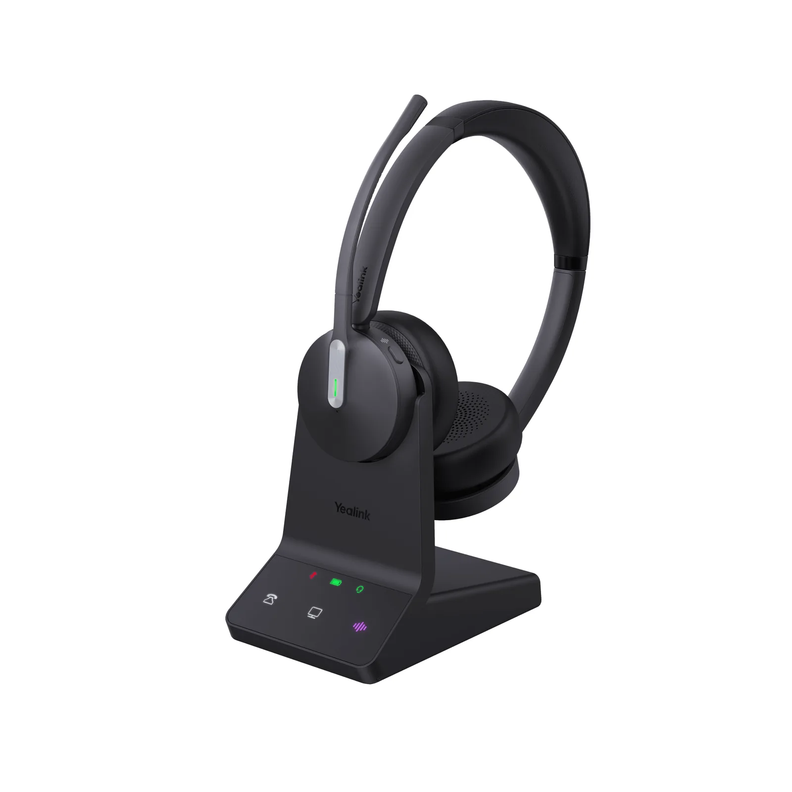 Diadema Inalámbrica Yealink WH64 DECT y Bluetooth con Capacidad de Hasta 32 Horas de Conversación