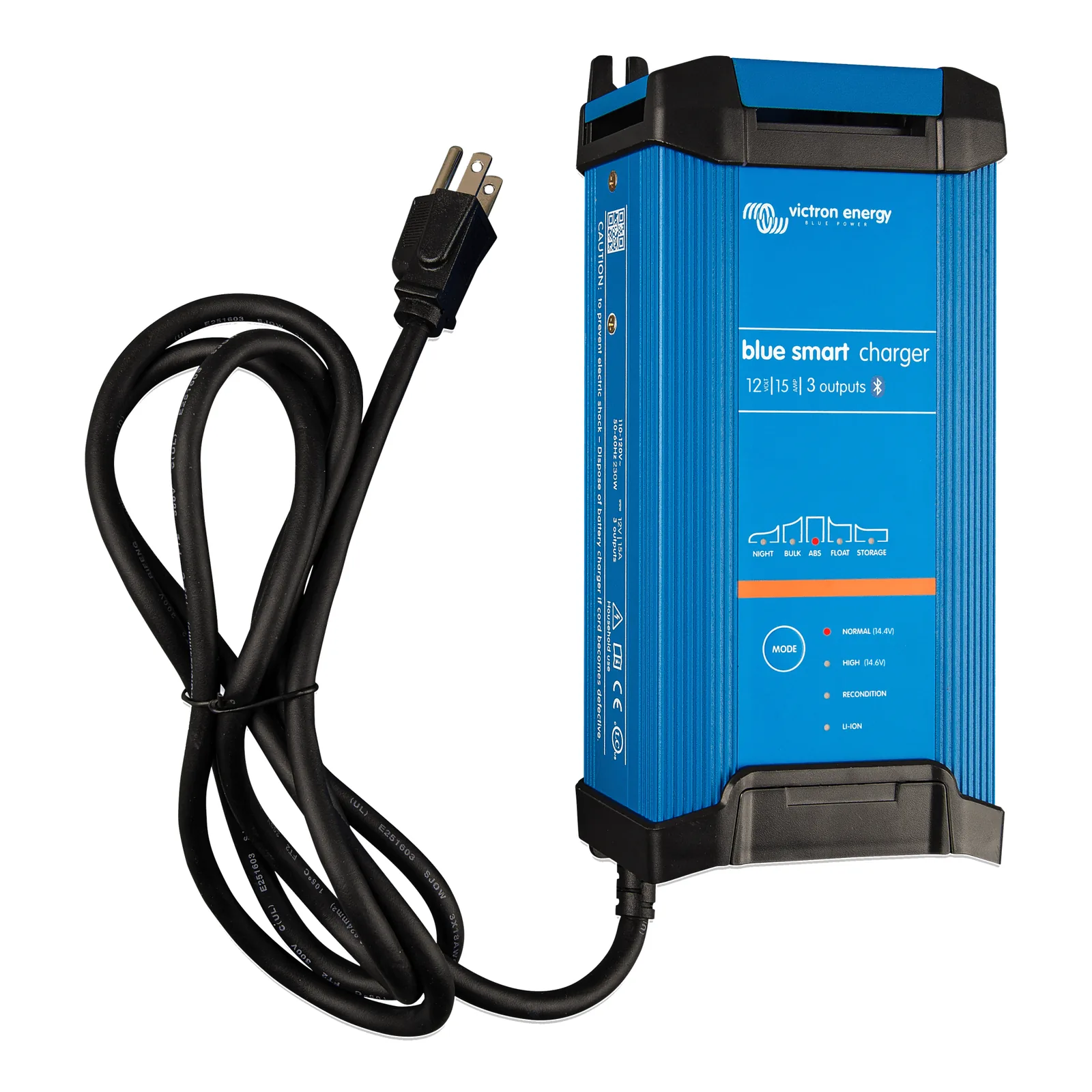 Blue Smart IP22 12/15(1) / Cargador de Baterías 12V, 15A / Para Ambientes Marinos y Terrestres. / Bancos de 100 a 200 Ah